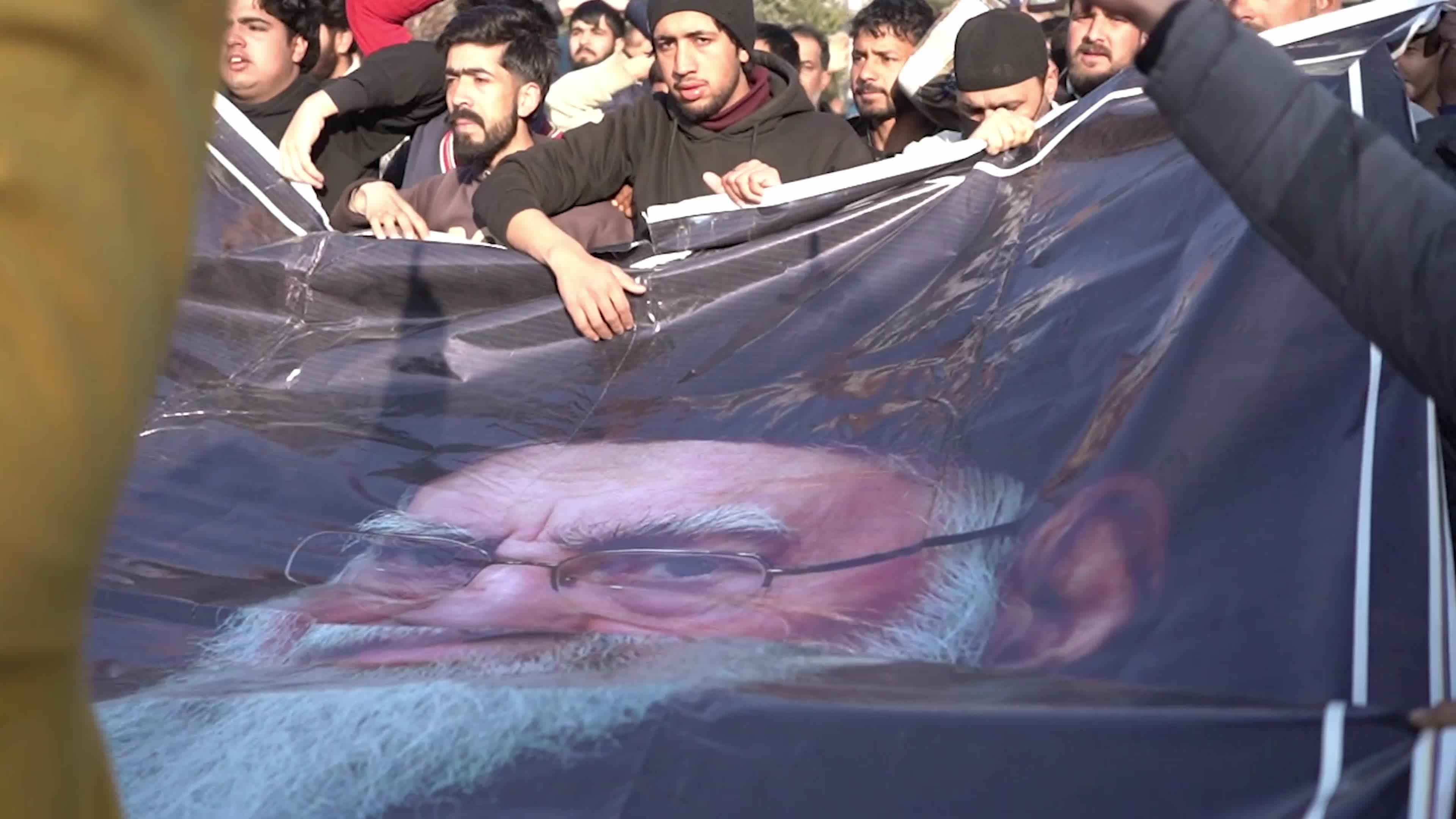 Kashmiri Muslims Protest The Killing Of Iran's Supreme Leader