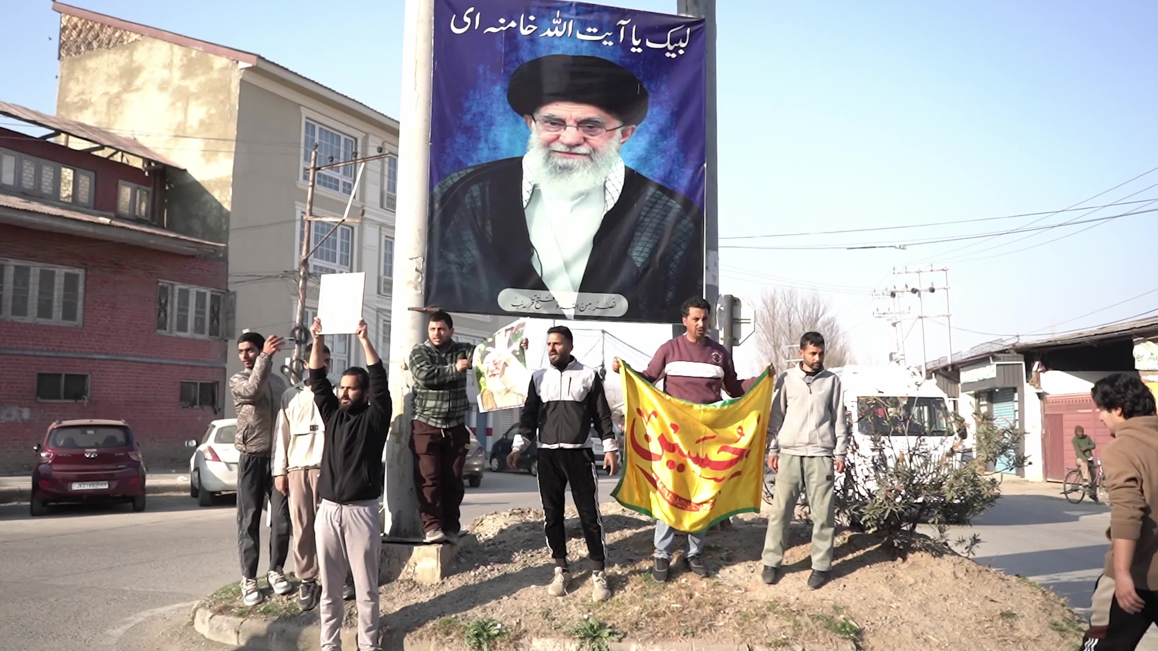 Kashmiri Muslims Protest The Killing Of Iran's Supreme Leader