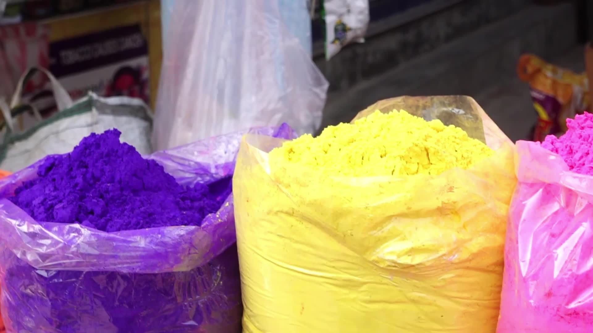 Holi Market In Assam, India