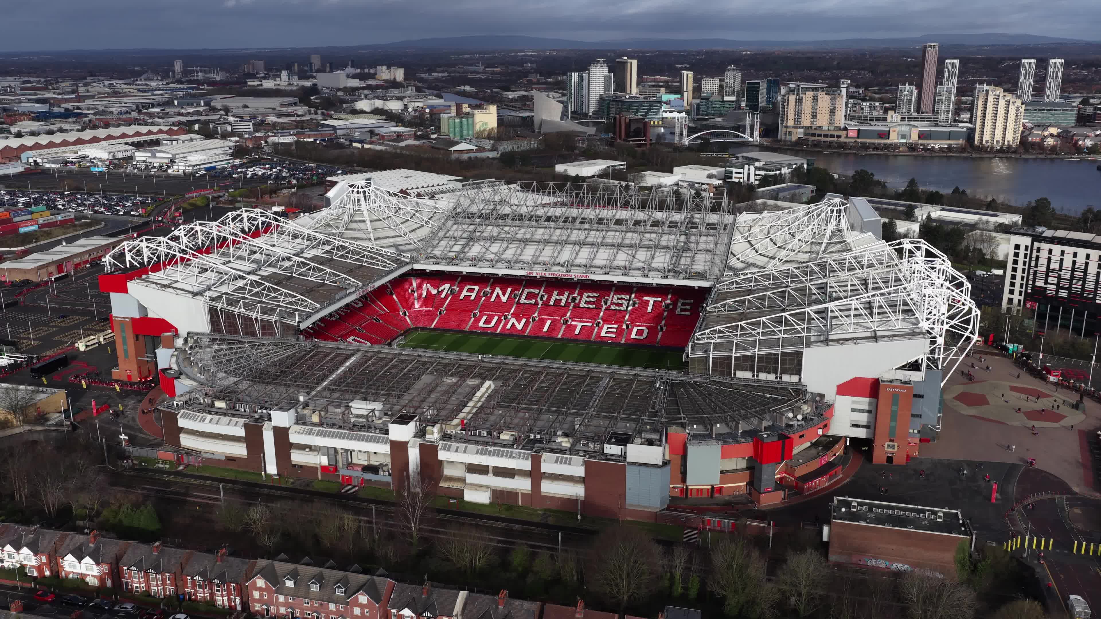 Old Trafford flyby Premier League Manchester United v Crystal Palace