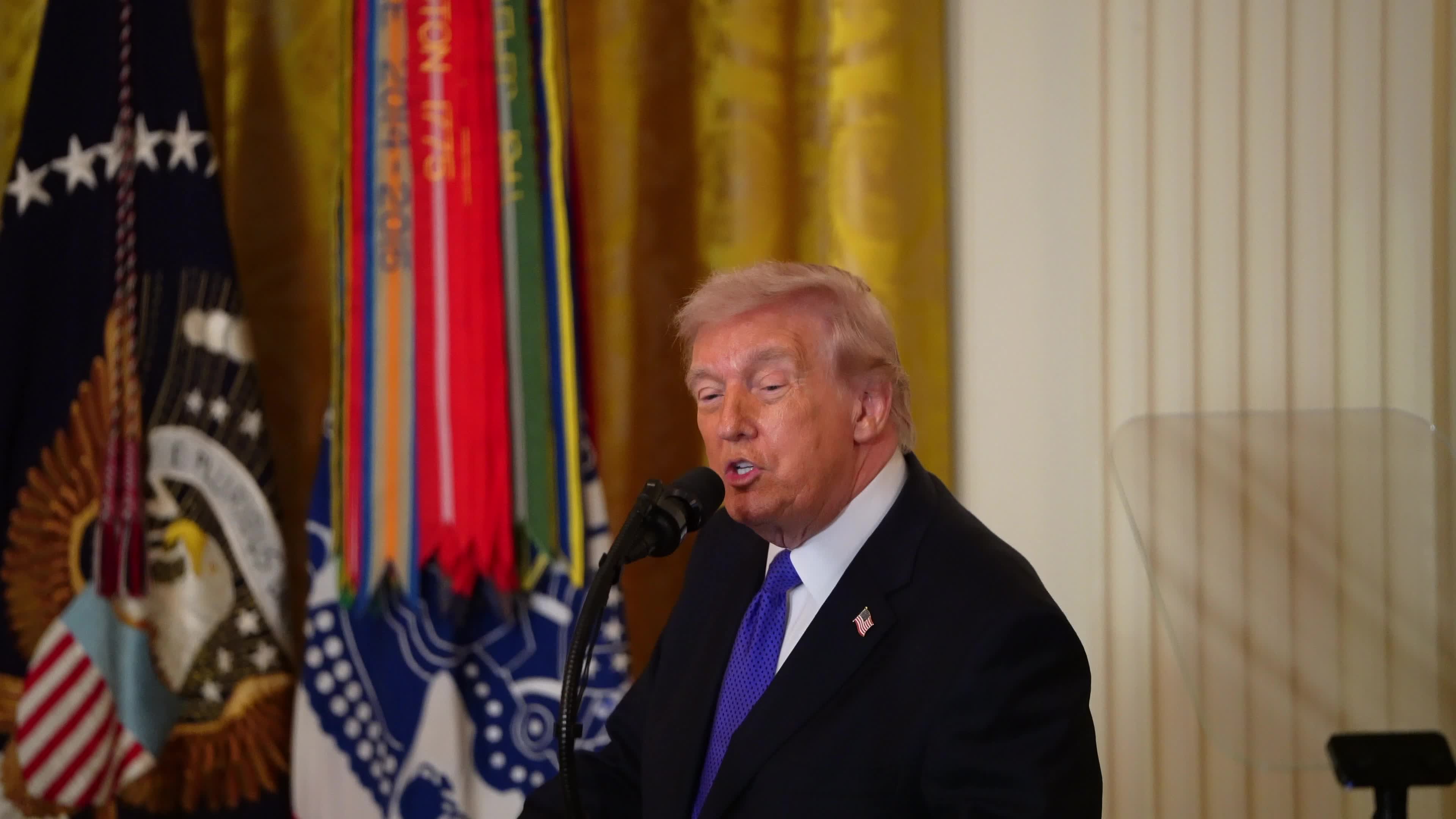 President Trump Awards Medal Of Honor To Three Military Veterans