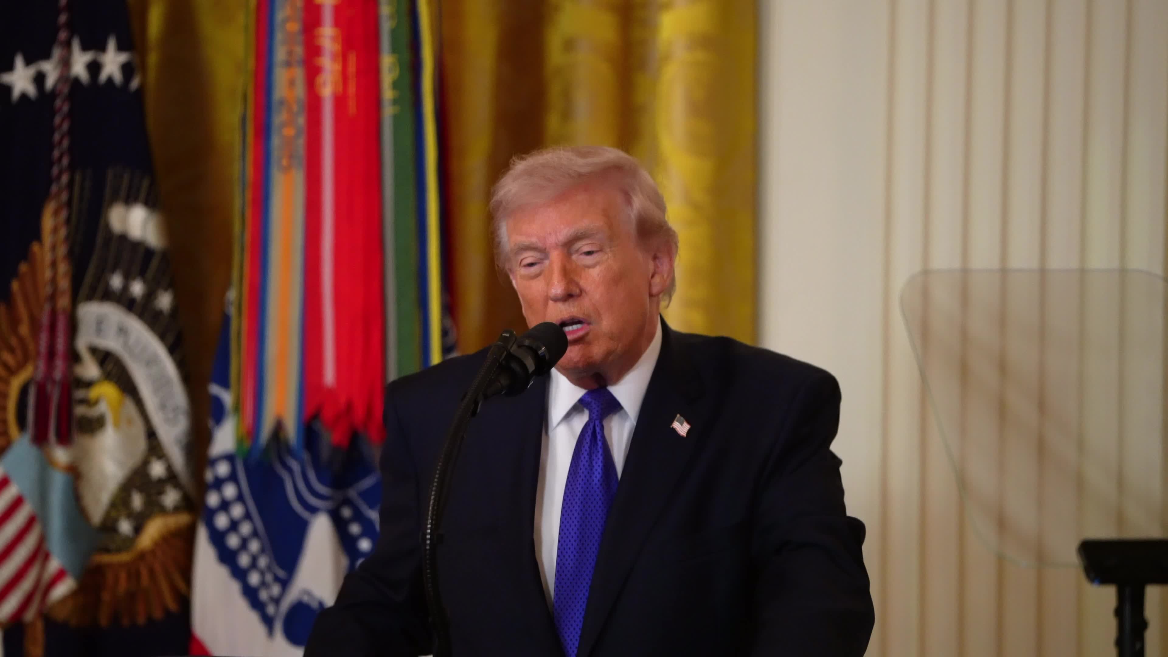 President Trump Awards Medal Of Honor To Three Military Veterans