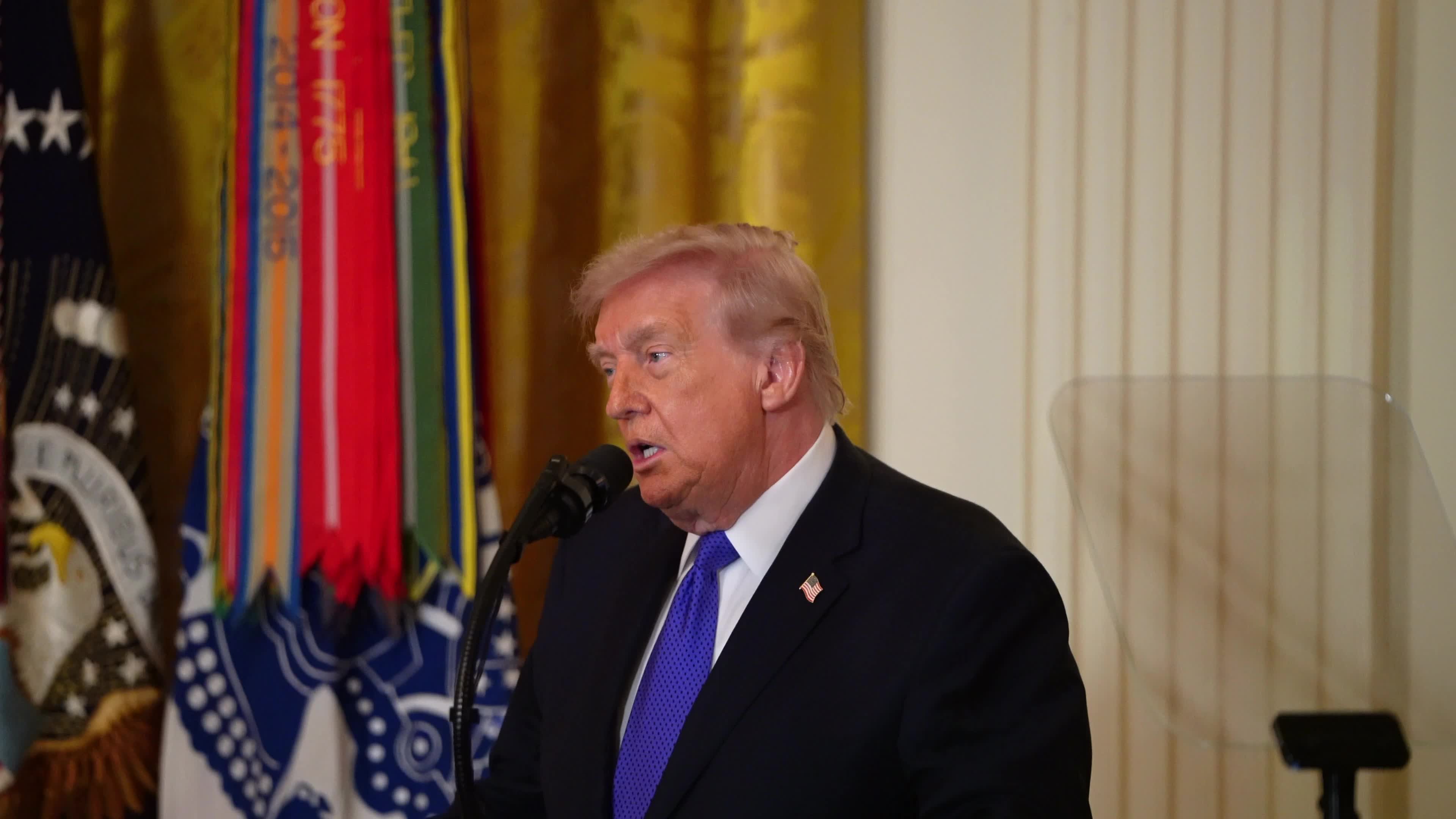 President Trump Awards Medal Of Honor To Three Military Veterans