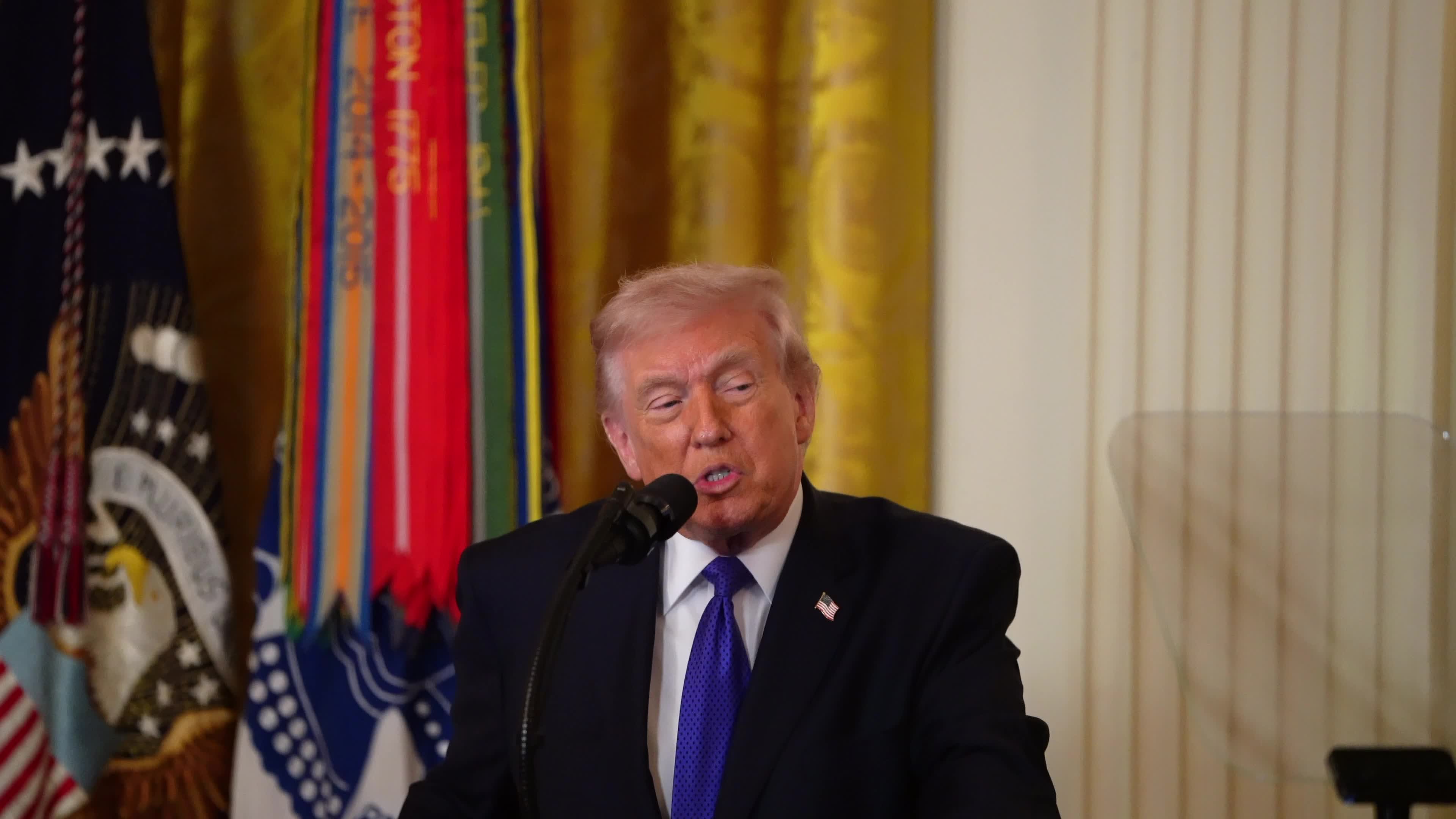 President Trump Awards Medal Of Honor To Three Military Veterans