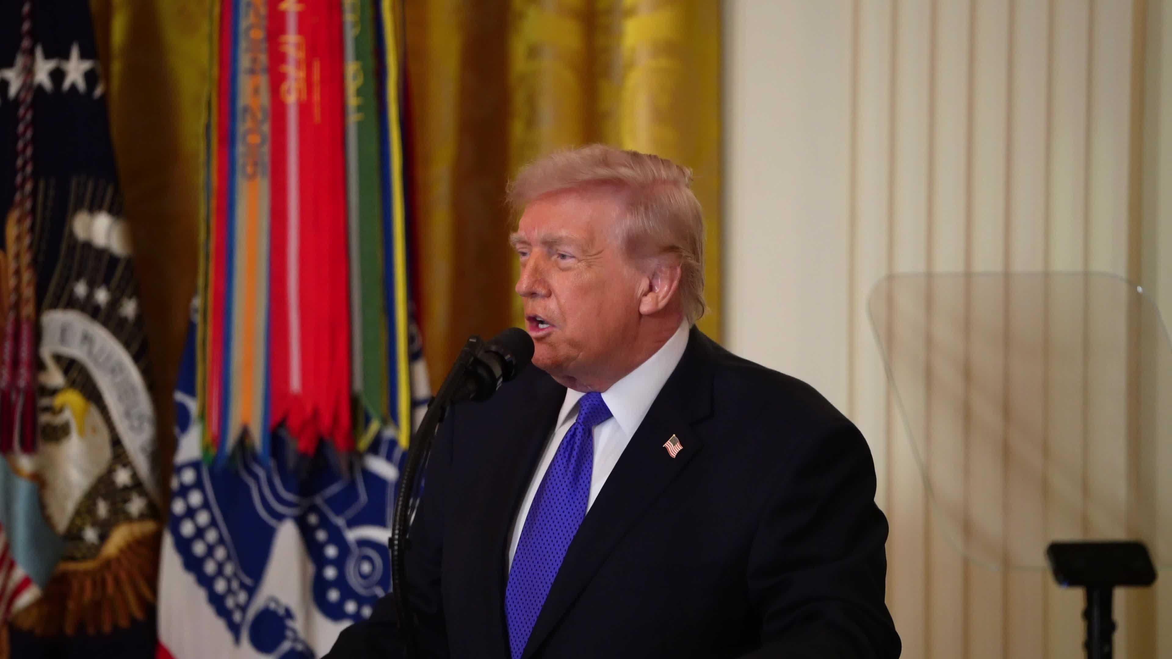 President Trump Awards Medal Of Honor To Three Military Veterans
