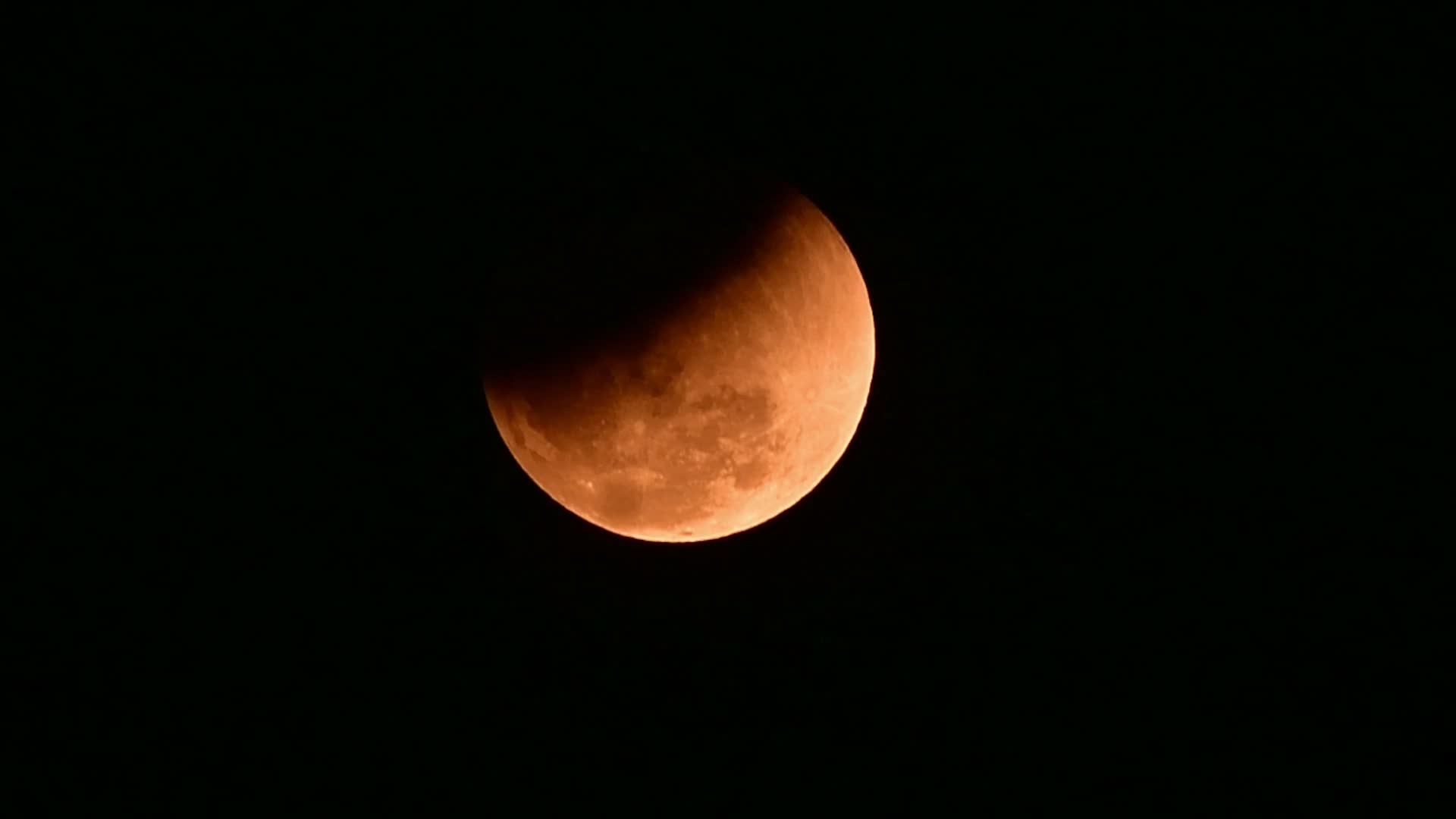 Total lunar eclipse or "Blood Moon" in India