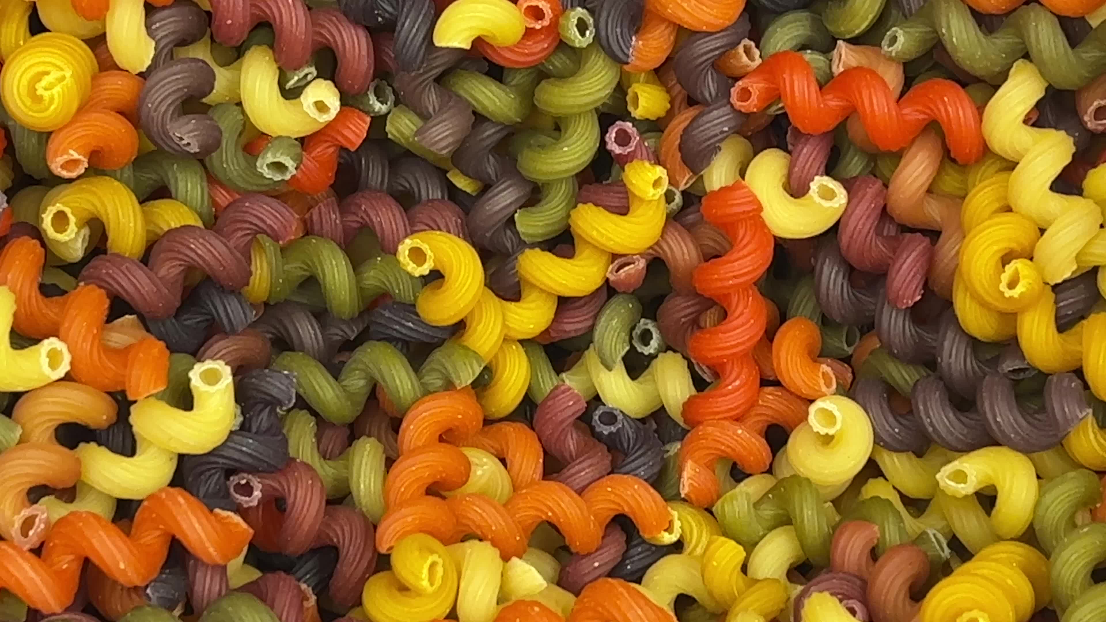 Colourful pasta