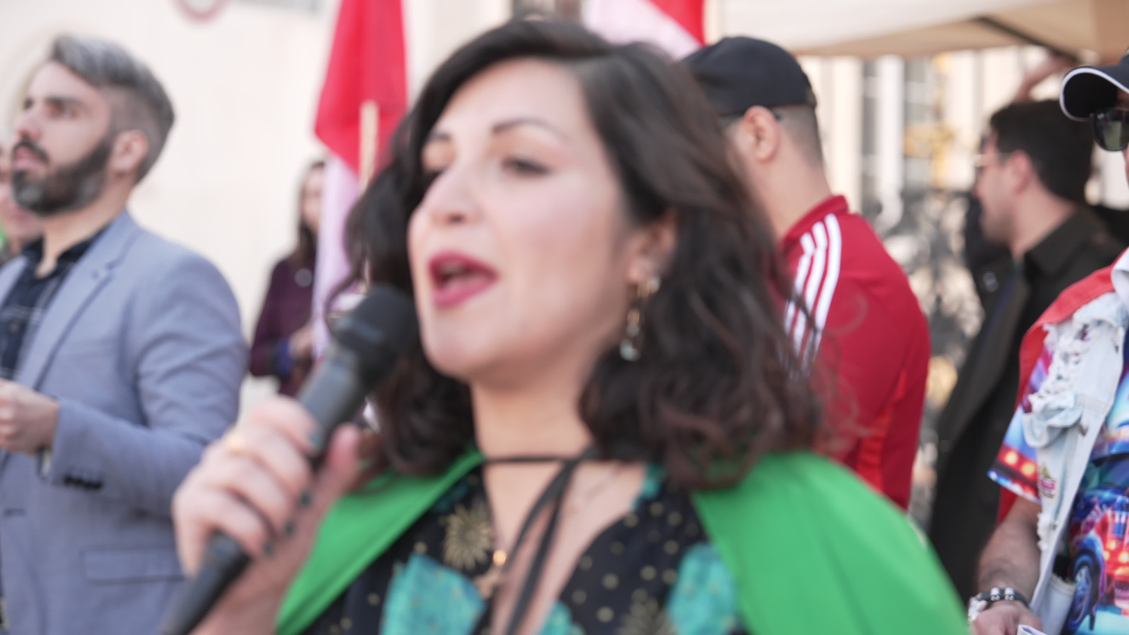 Iranian pro-monarchist rally in Warsaw
