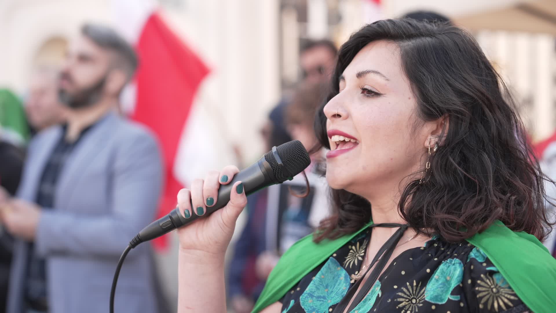 Iranian pro-monarchist rally in Warsaw