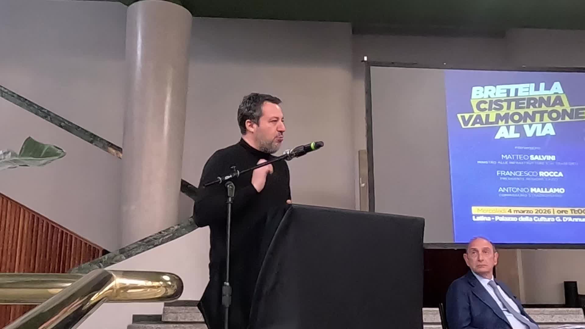 Bretella Cisterna Valmontone al Via - Conferenza con Rocca, Salvini e Mallamo