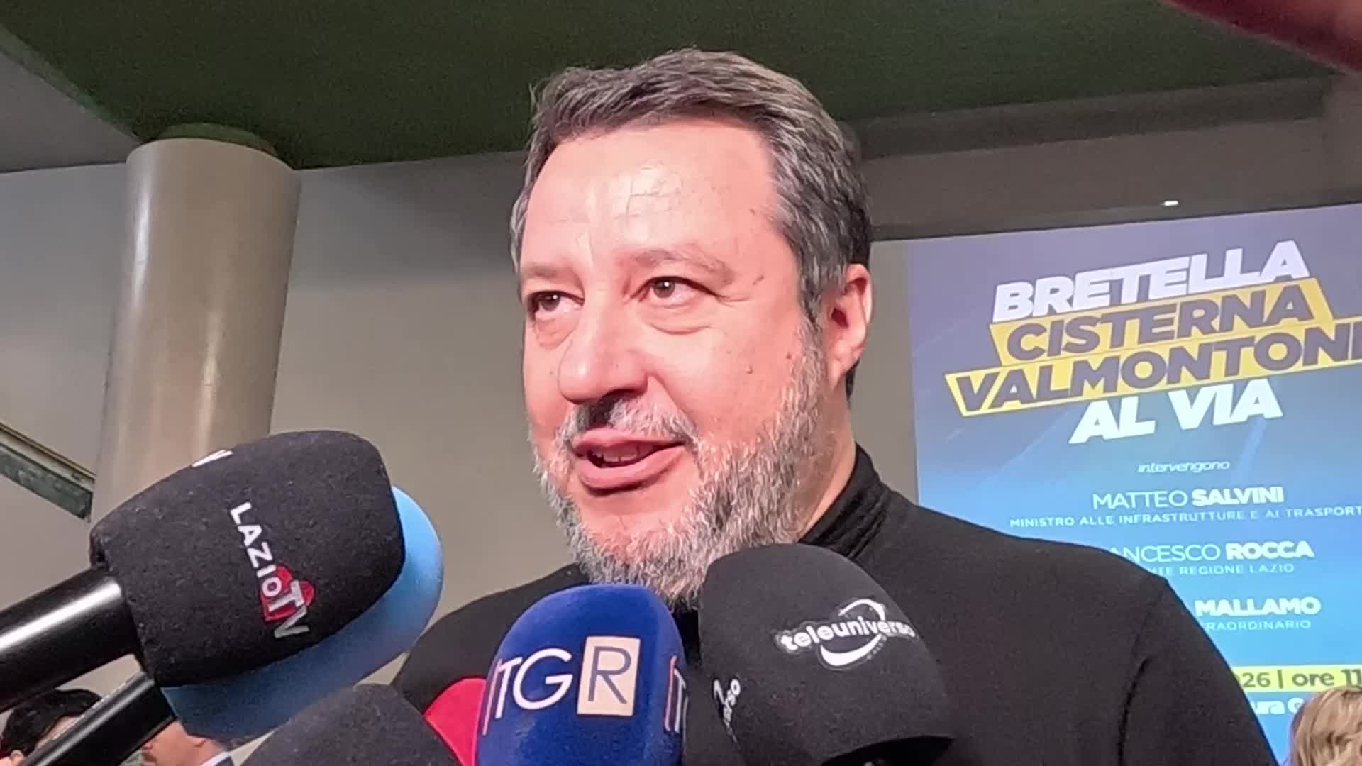 Bretella Cisterna Valmontone al Via - Conferenza con Rocca, Salvini e Mallamo