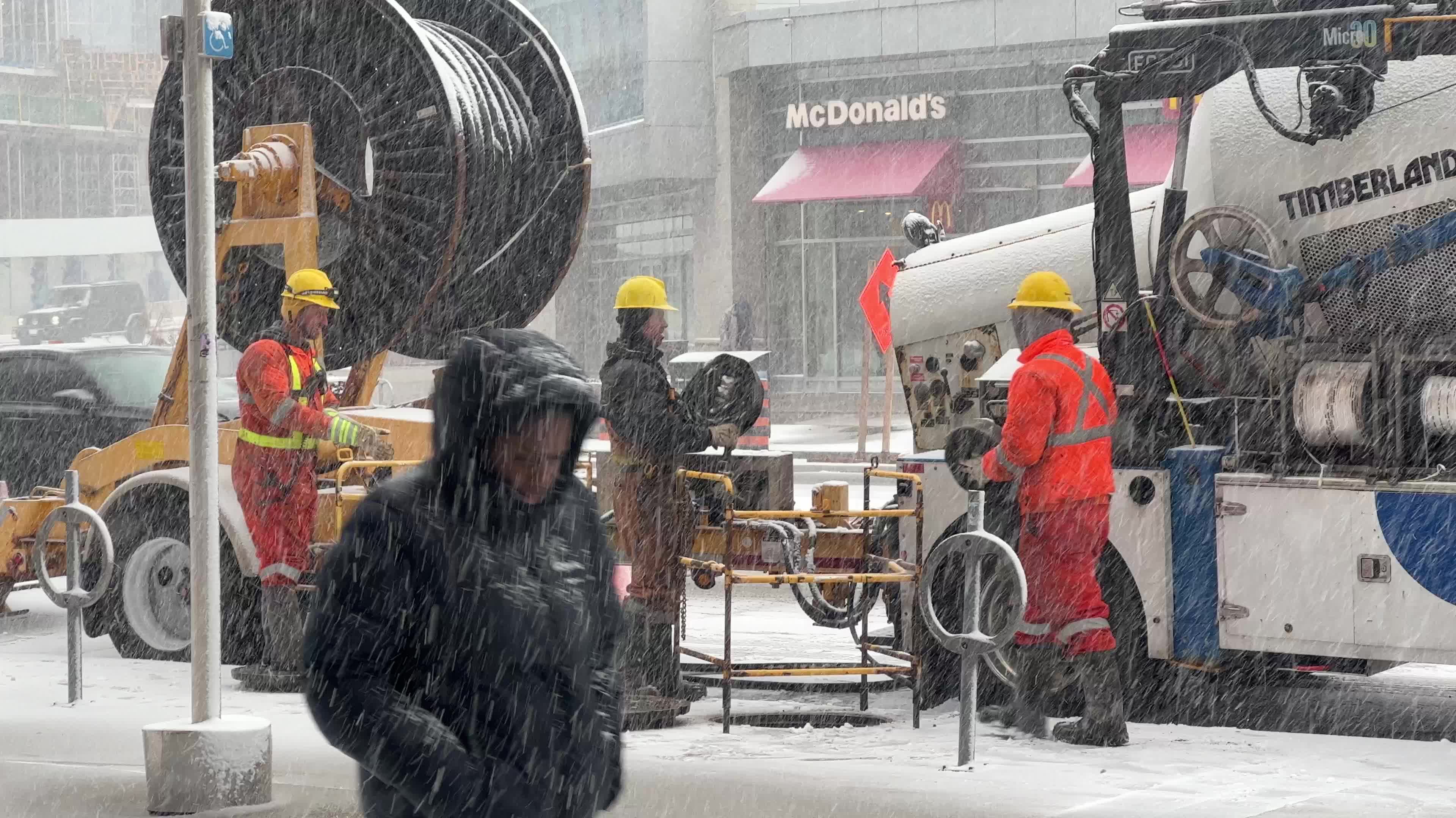Snowfall in Toronto