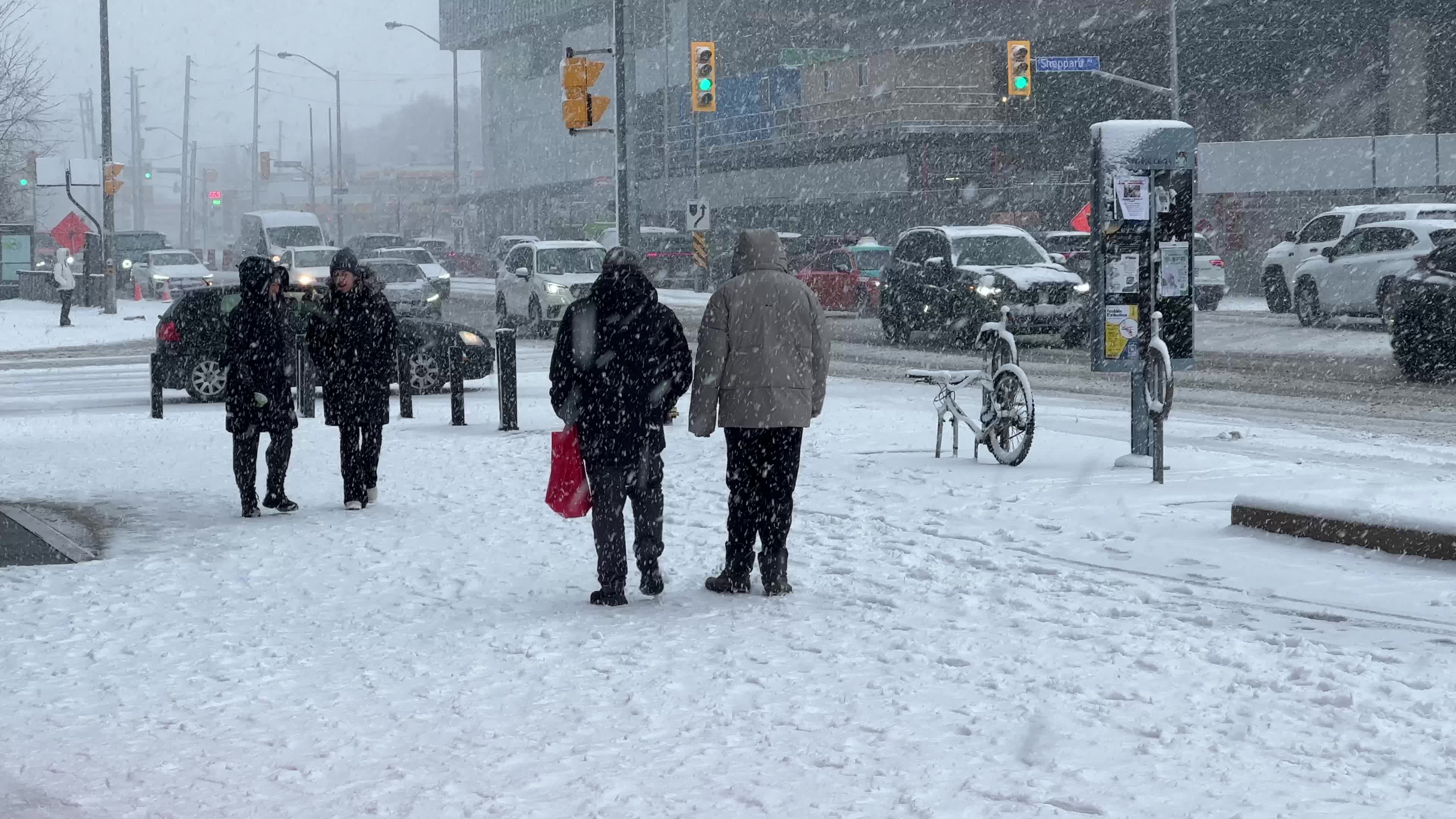 Snowfall in Toronto