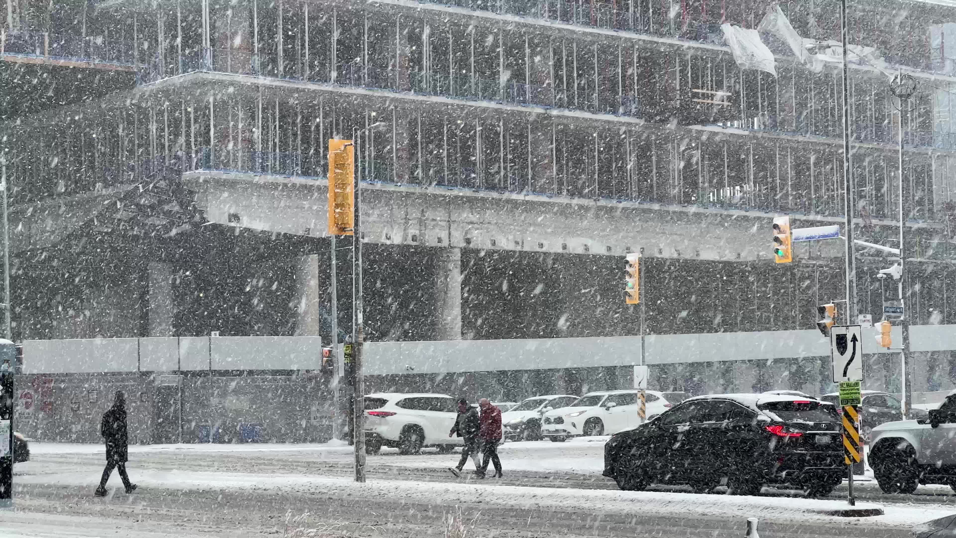 Snowfall in Toronto