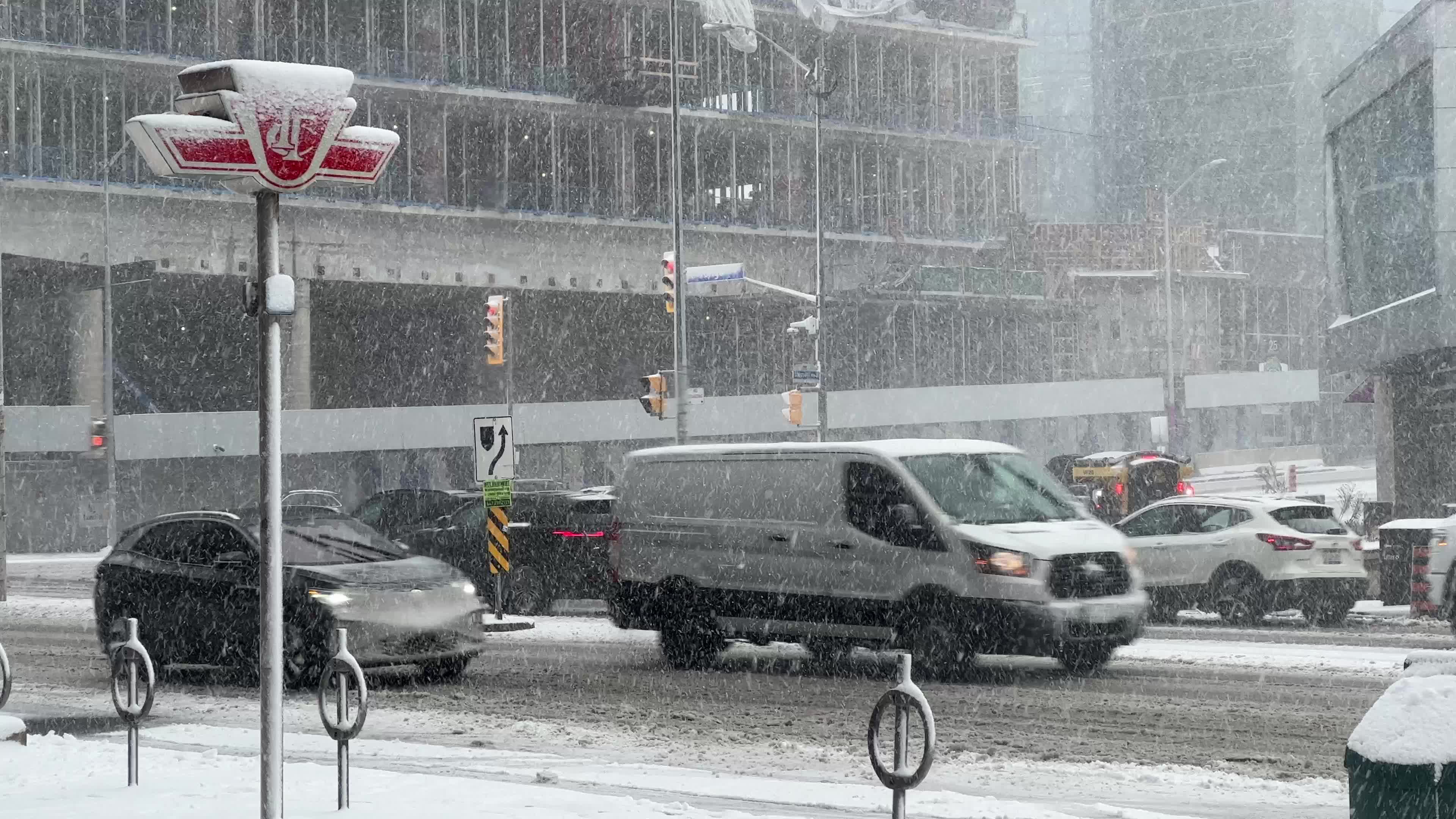 Snowfall in Toronto