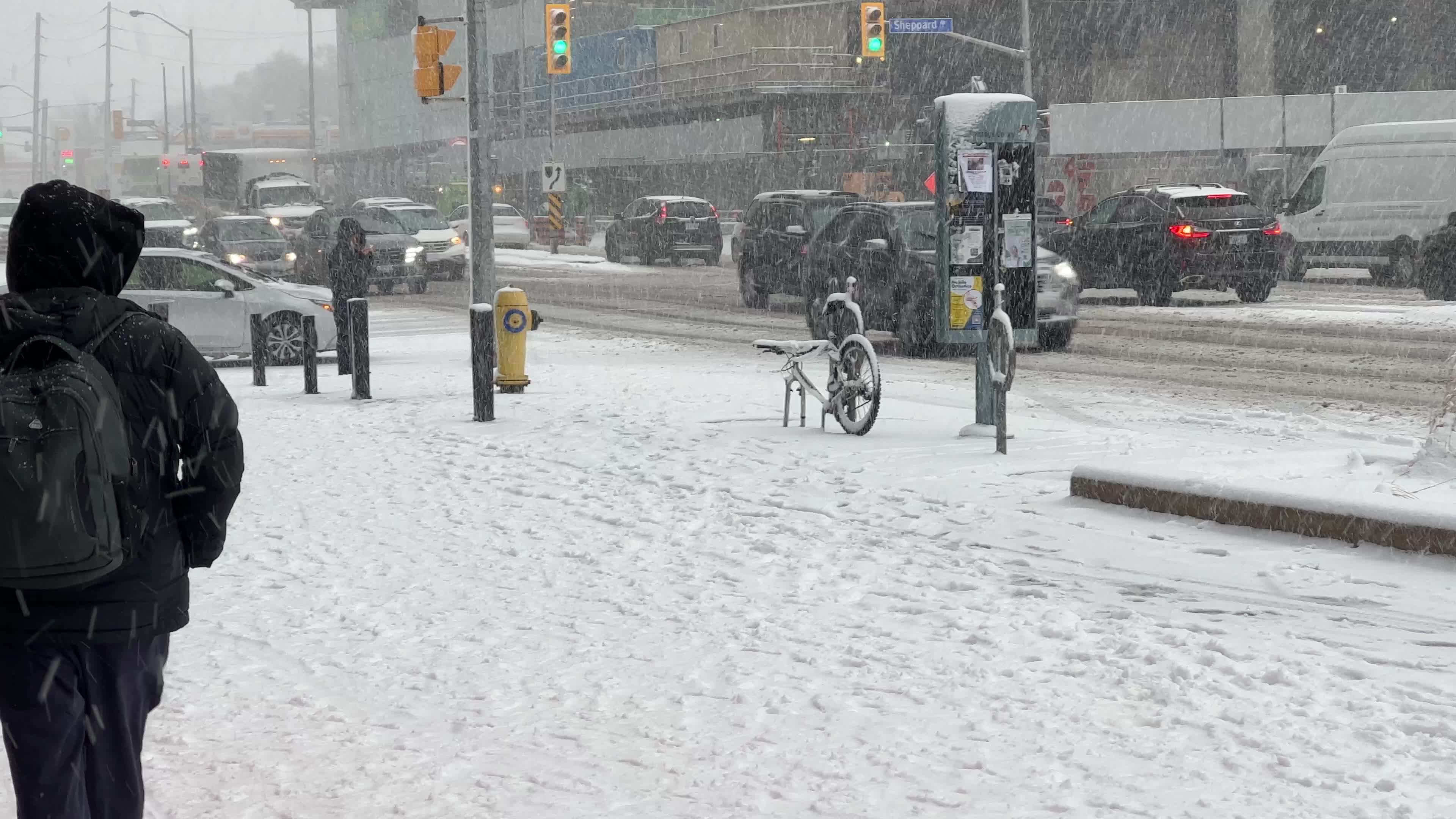 Snowfall in Toronto