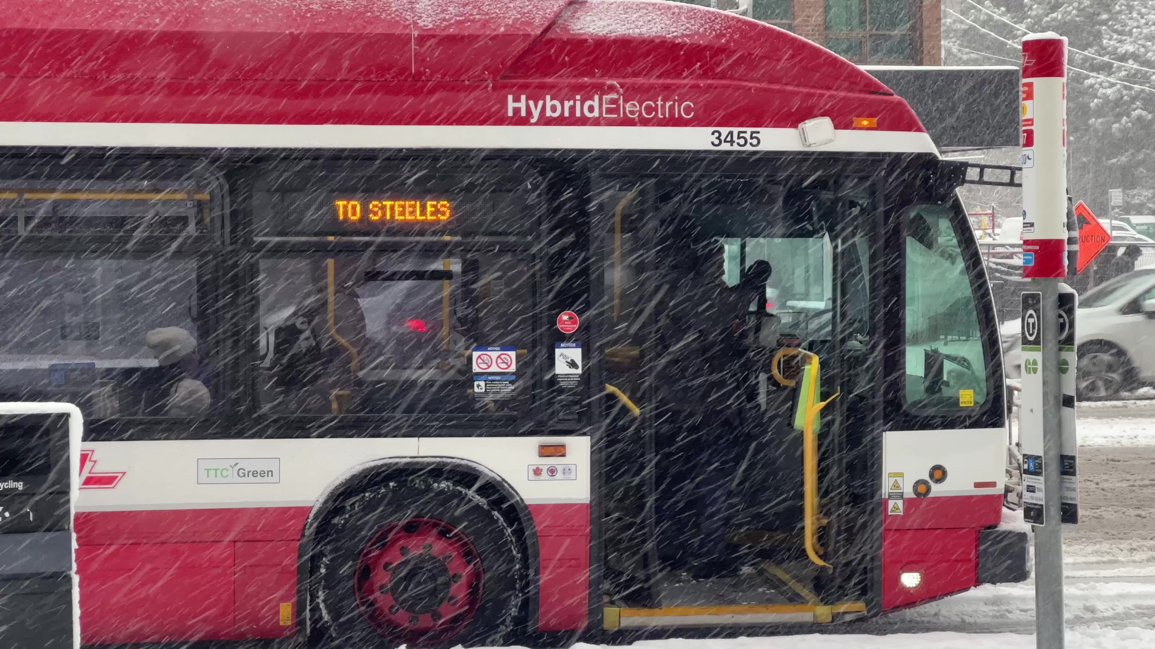 Snowfall in Toronto