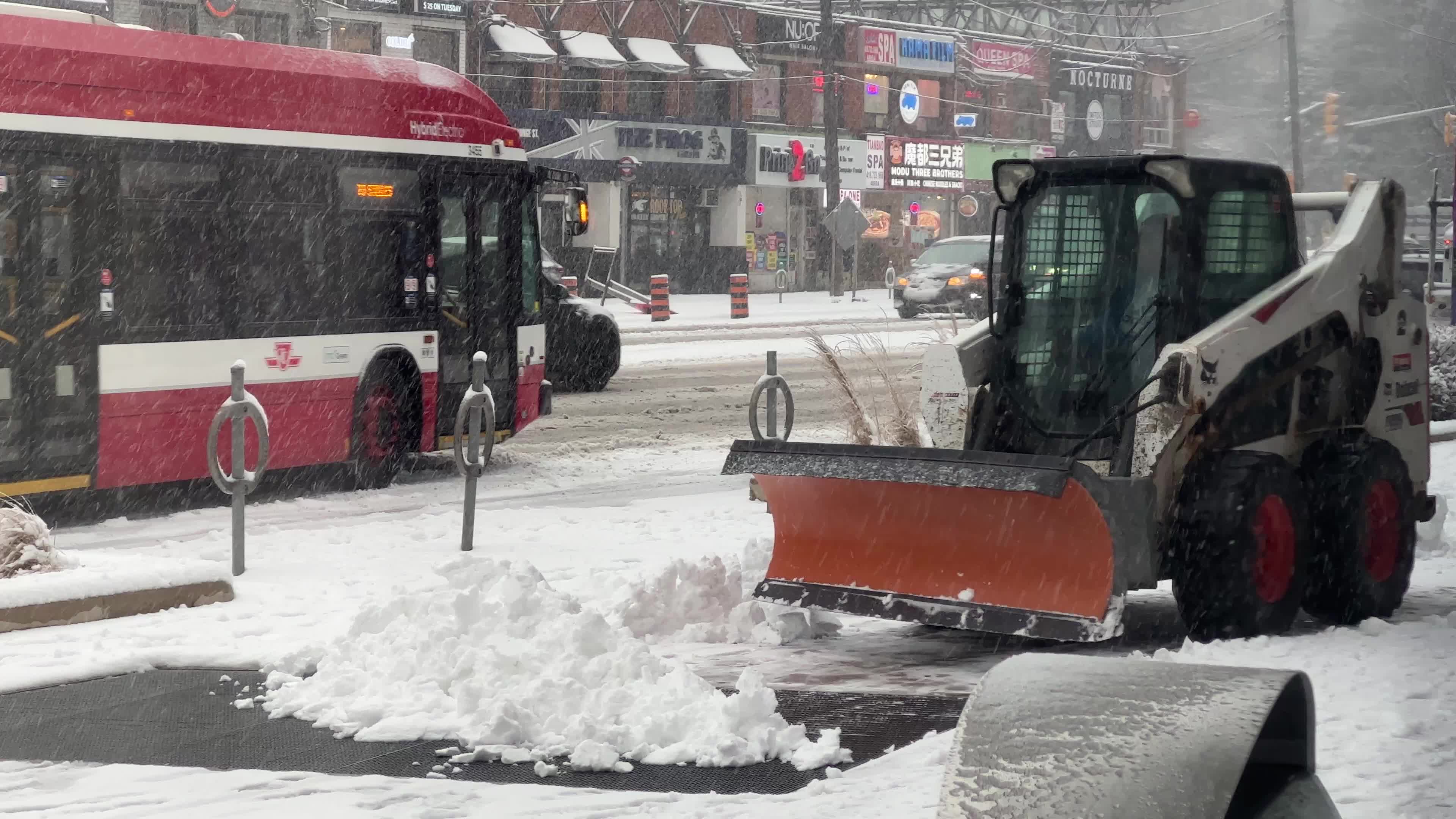 Snowfall in Toronto
