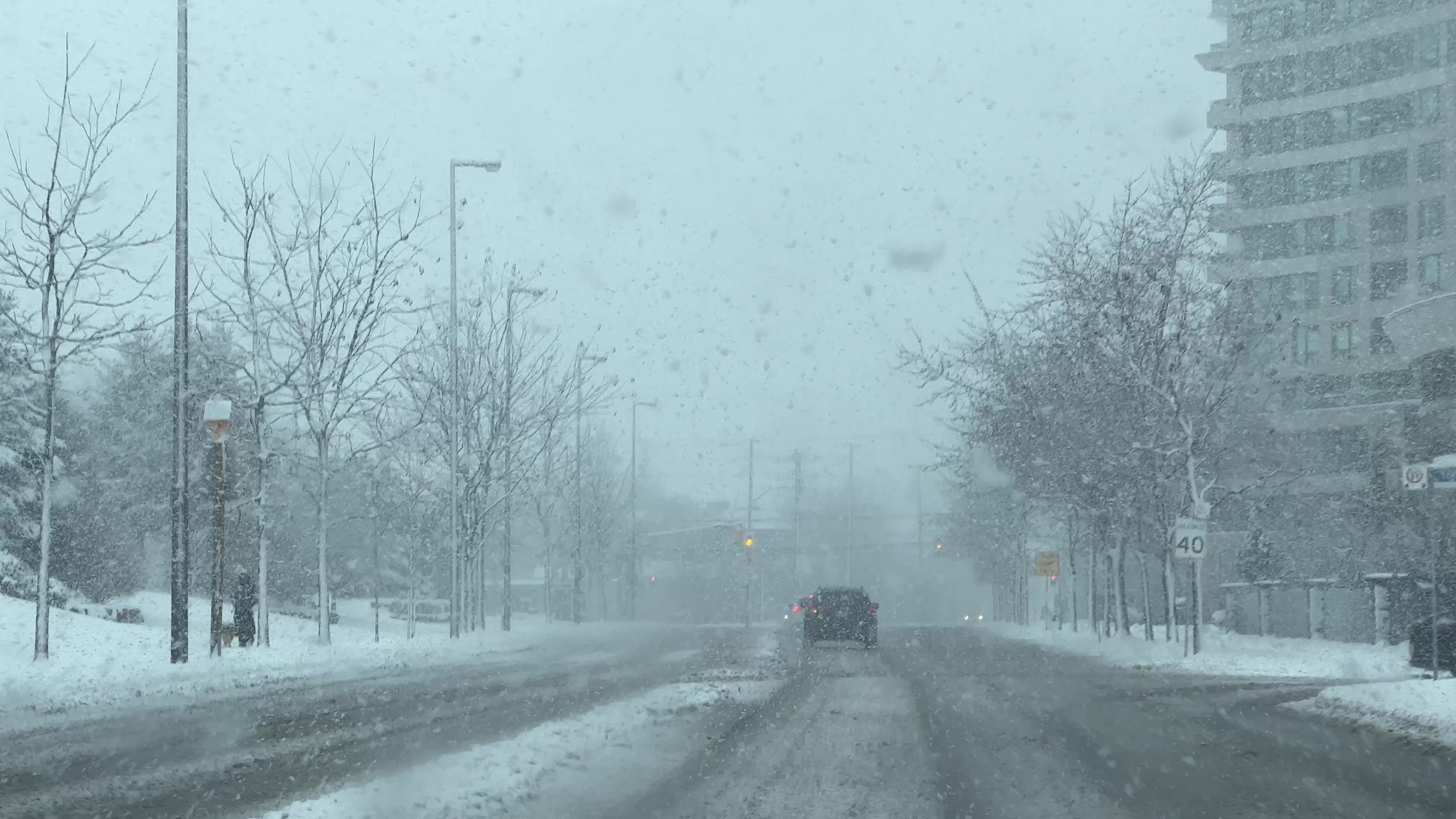 Snowfall in Toronto