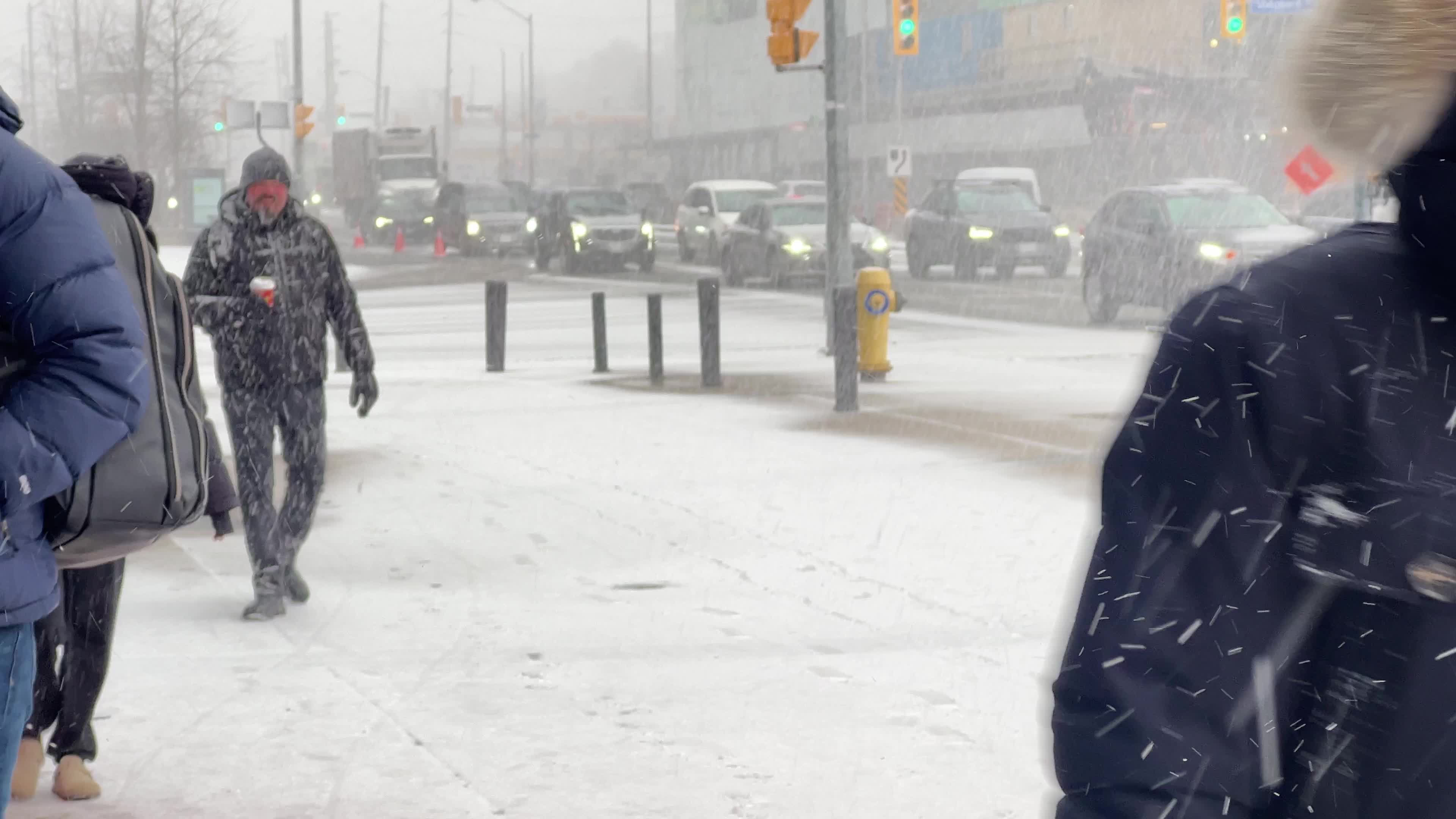 Snowfall in Toronto