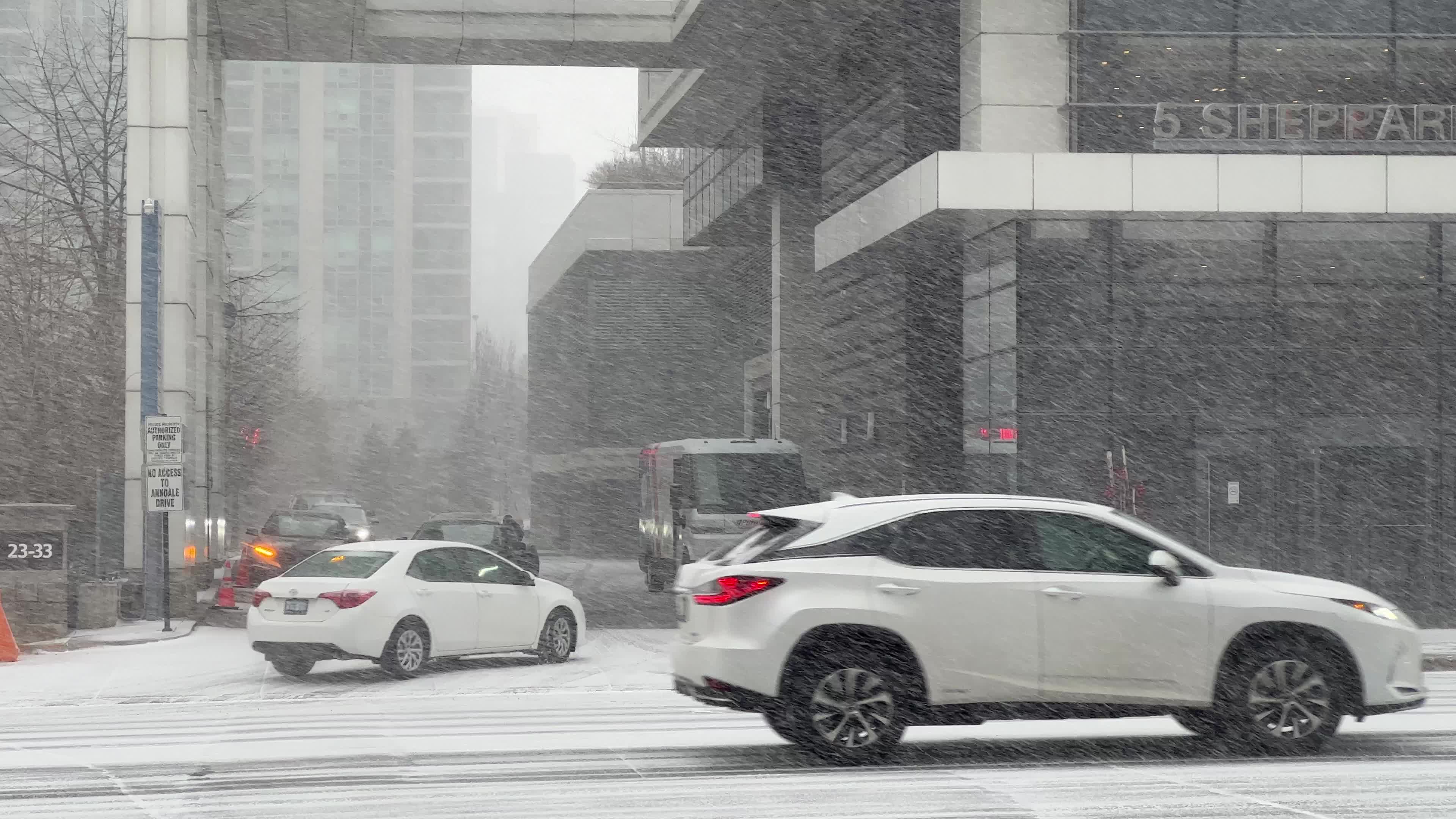 Snowfall in Toronto