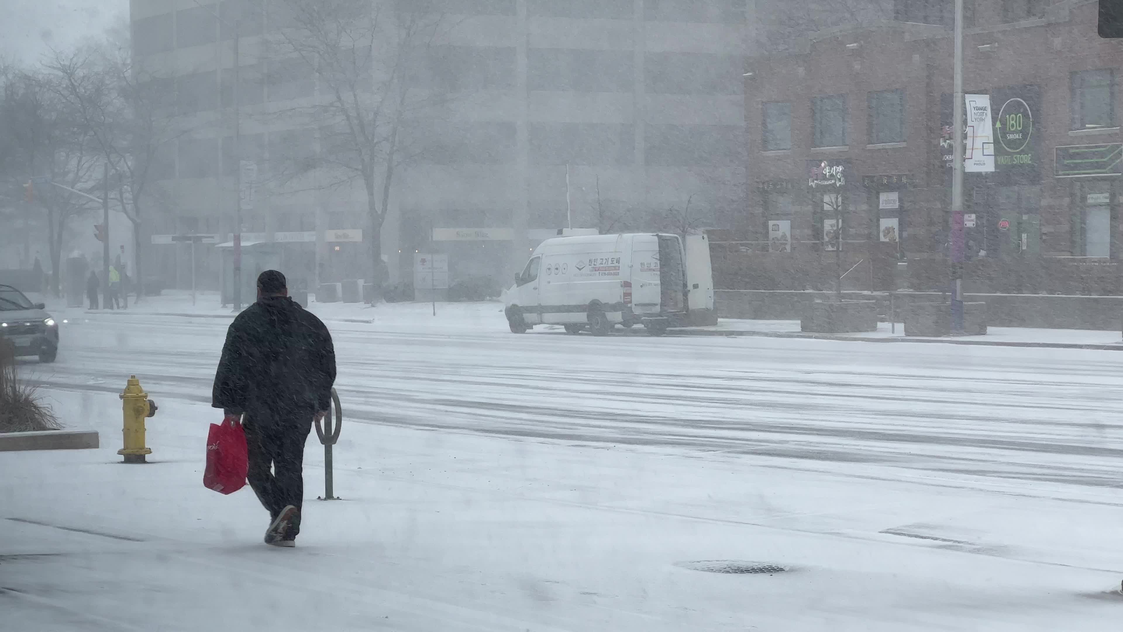 Snowfall in Toronto