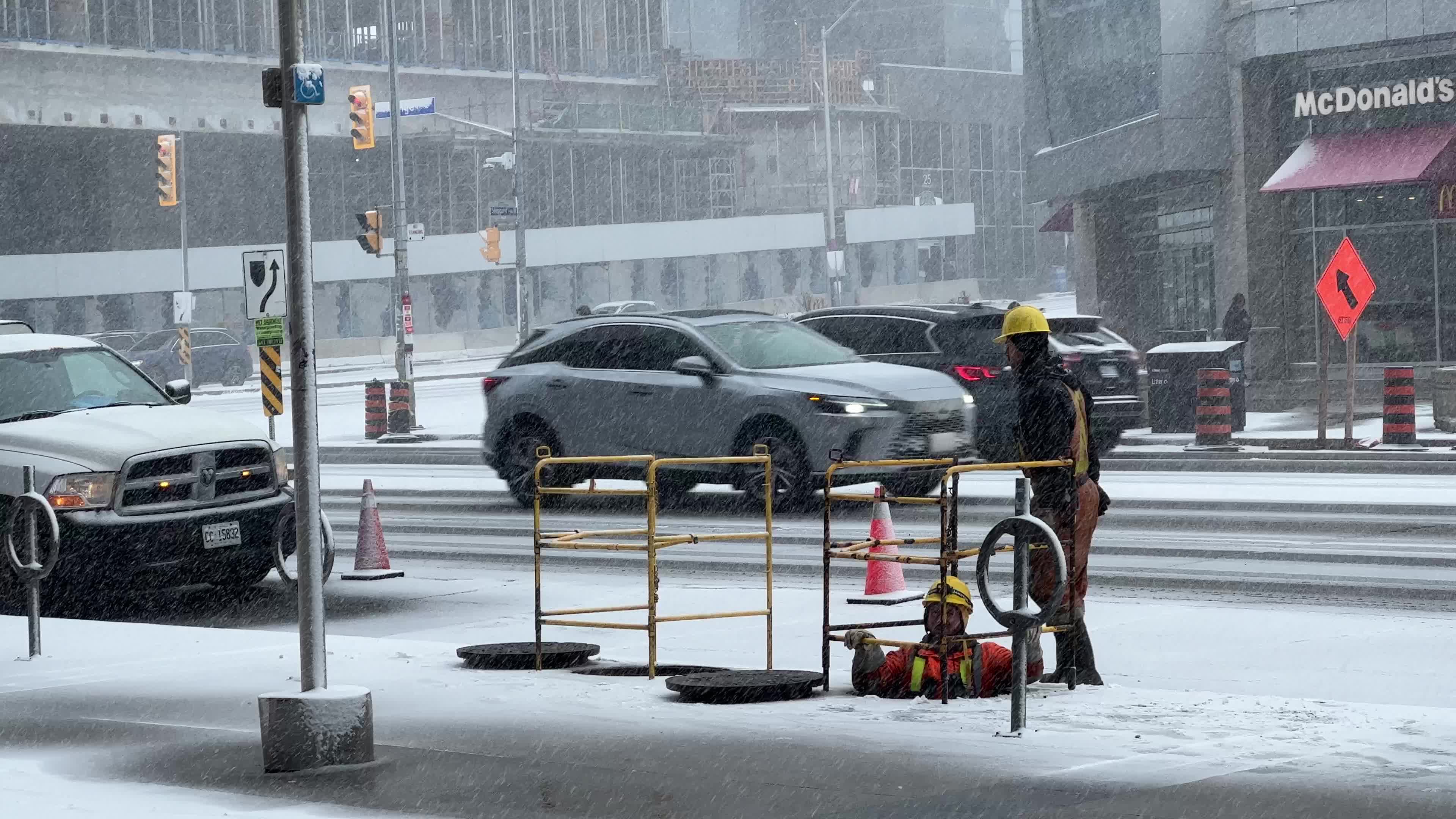 Snowfall in Toronto