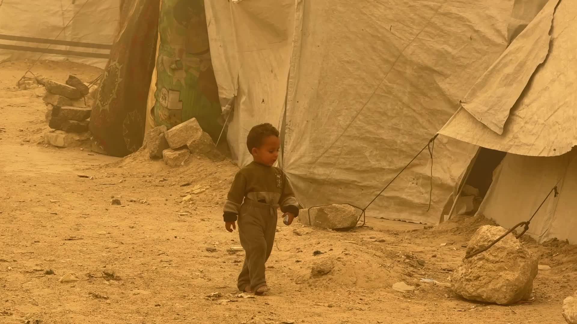 Sand Storm In Gaza, Palestine