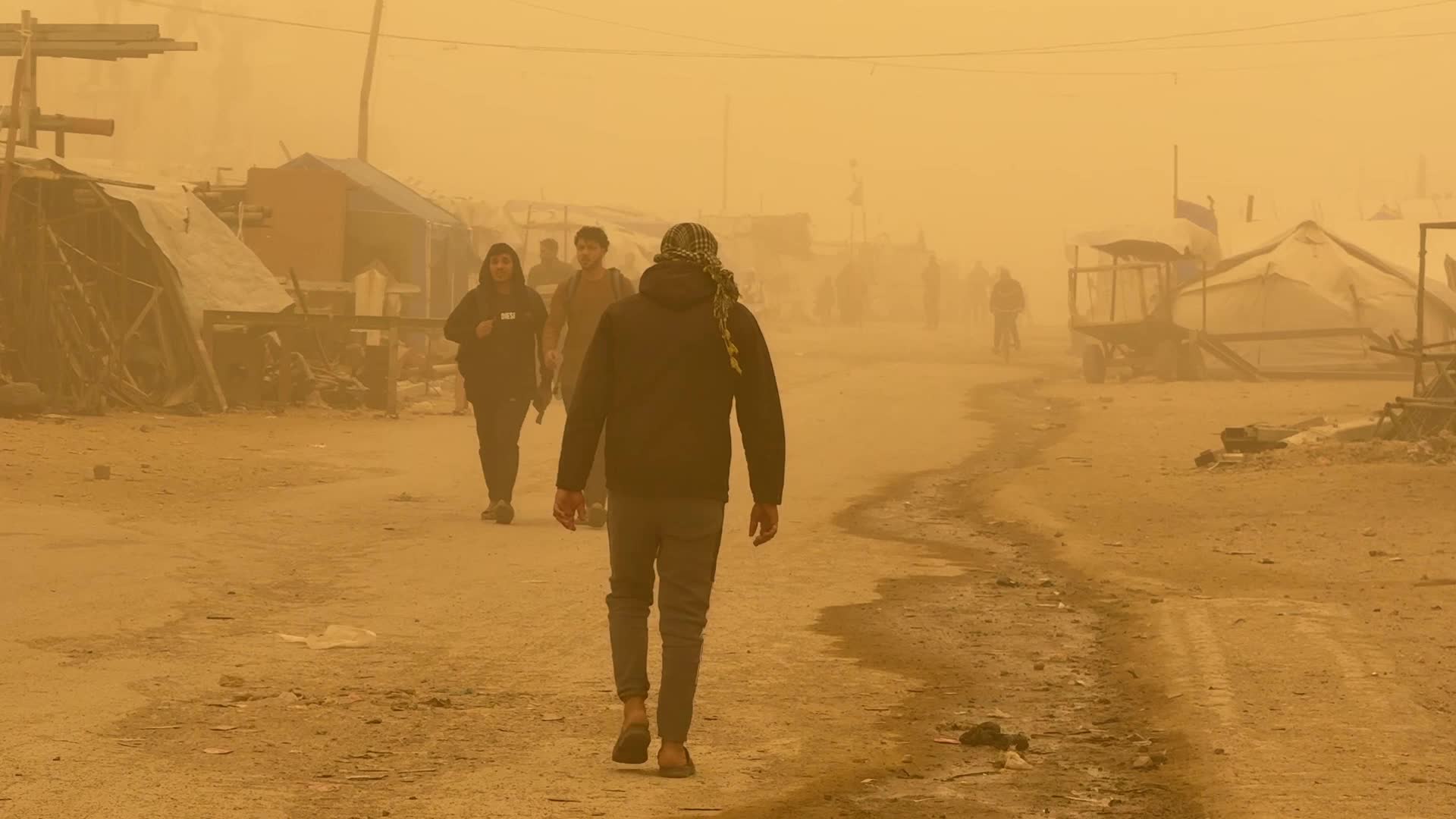 Sand Storm In Gaza, Palestine