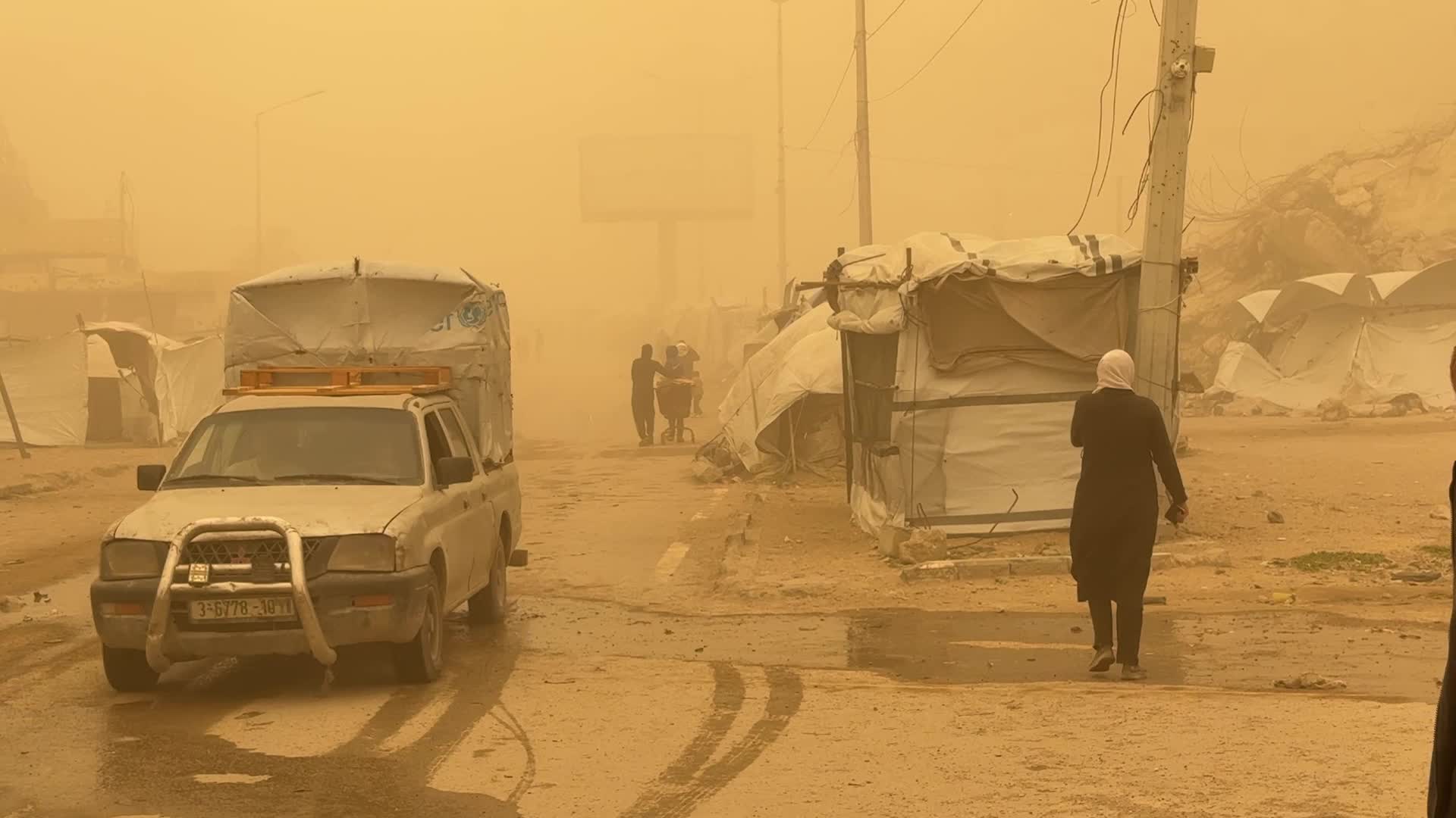 Sand Storm In Gaza, Palestine