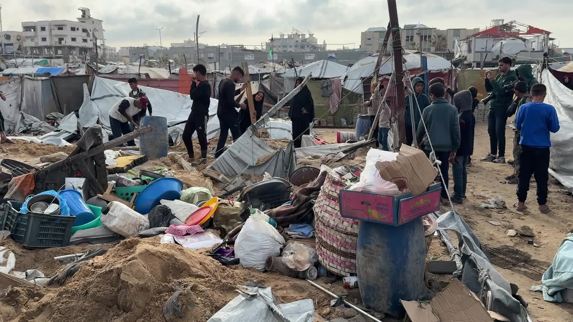 Aftermath Of Israeli Airstrike In Gaza, Palestine