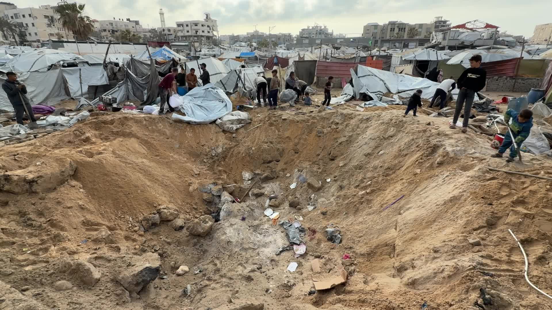 Aftermath Of Israeli Airstrike In Gaza, Palestine