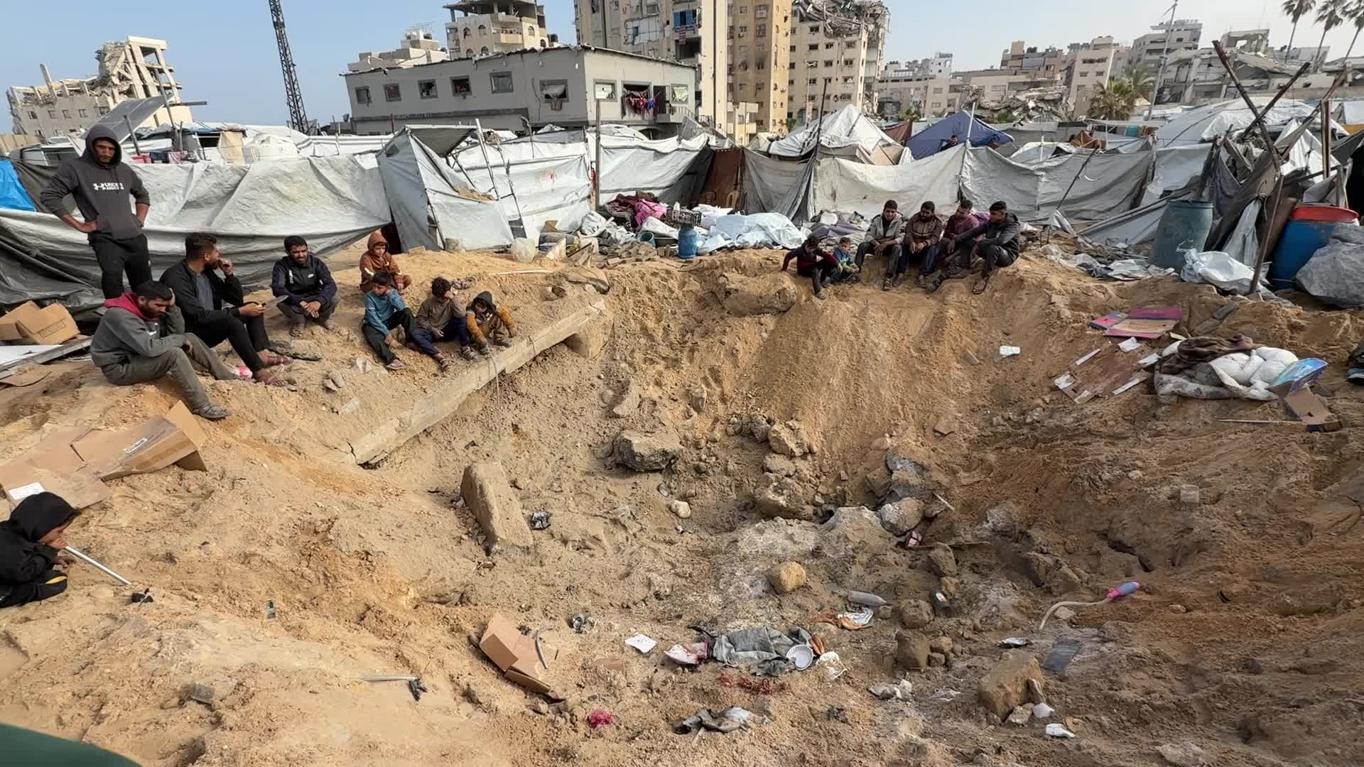 Aftermath Of Israeli Airstrike In Gaza, Palestine