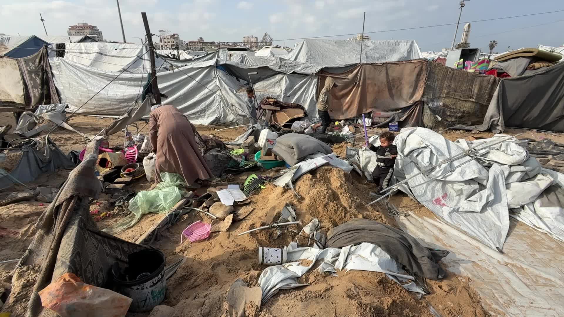 Aftermath Of Israeli Airstrike In Gaza, Palestine