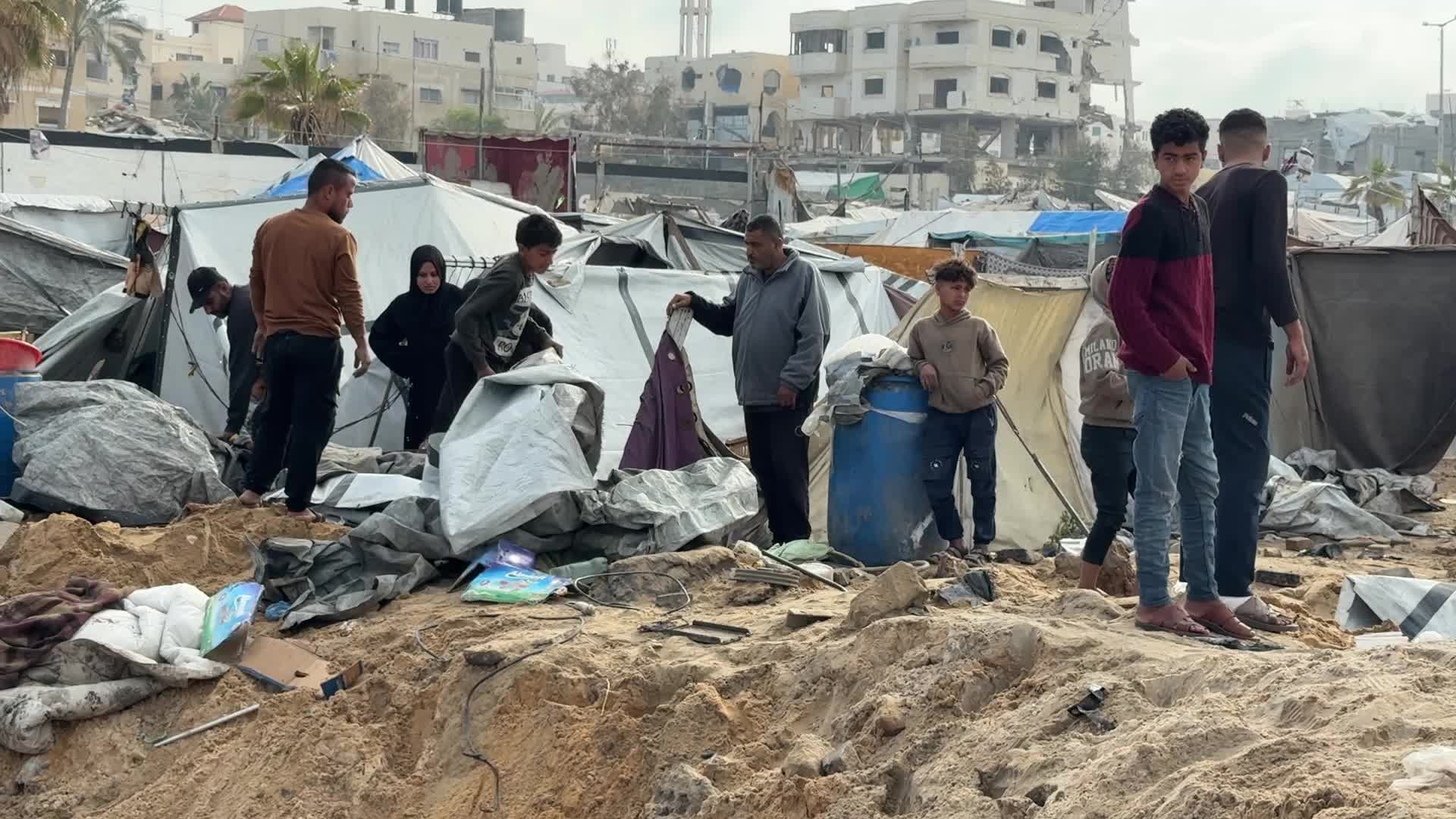 Aftermath Of Israeli Airstrike In Gaza, Palestine