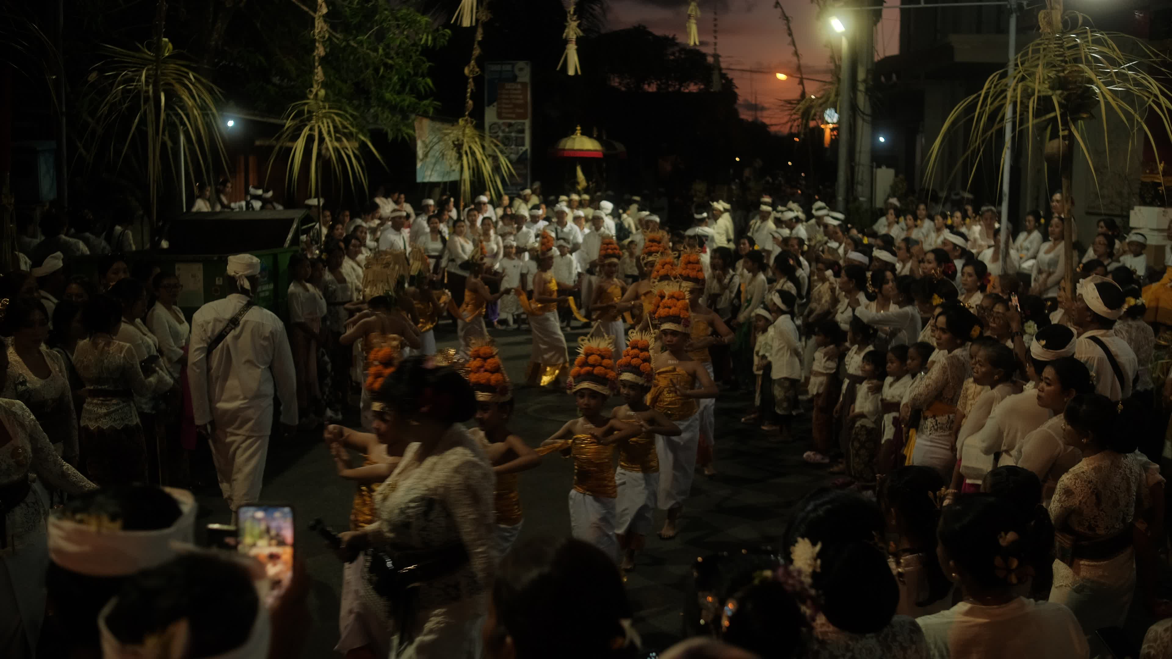 Melasti Ceremony Before Nyepi Day For Hindus On The Island Of Bali, Indonesia.