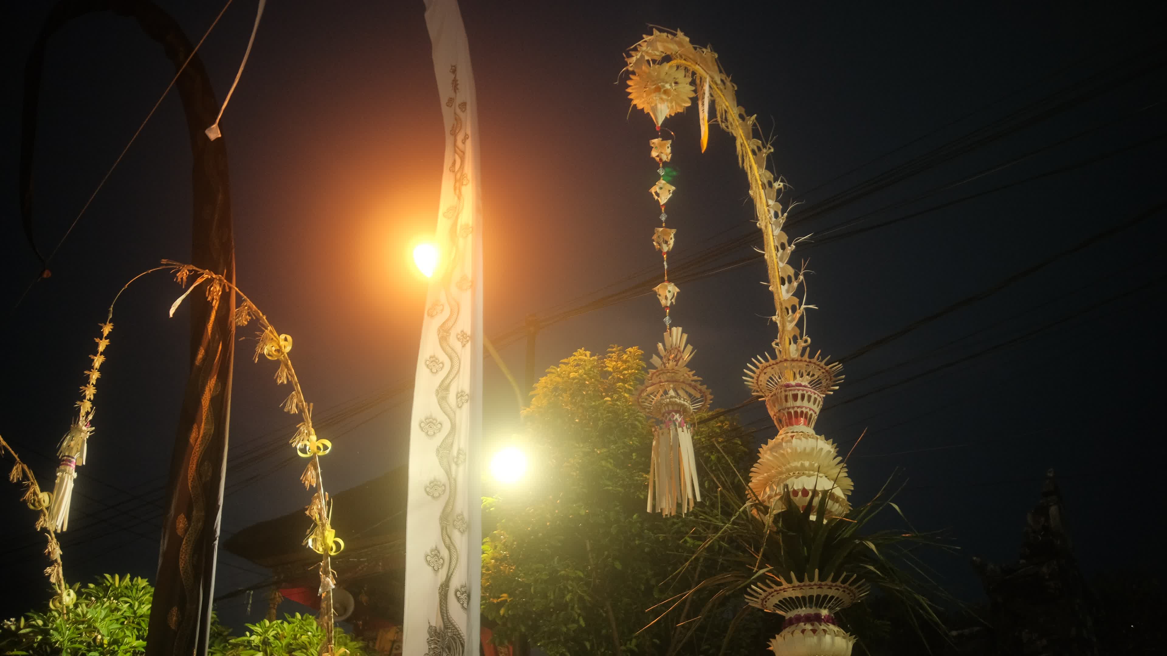 Melasti Ceremony Before Nyepi Day For Hindus On The Island Of Bali, Indonesia.