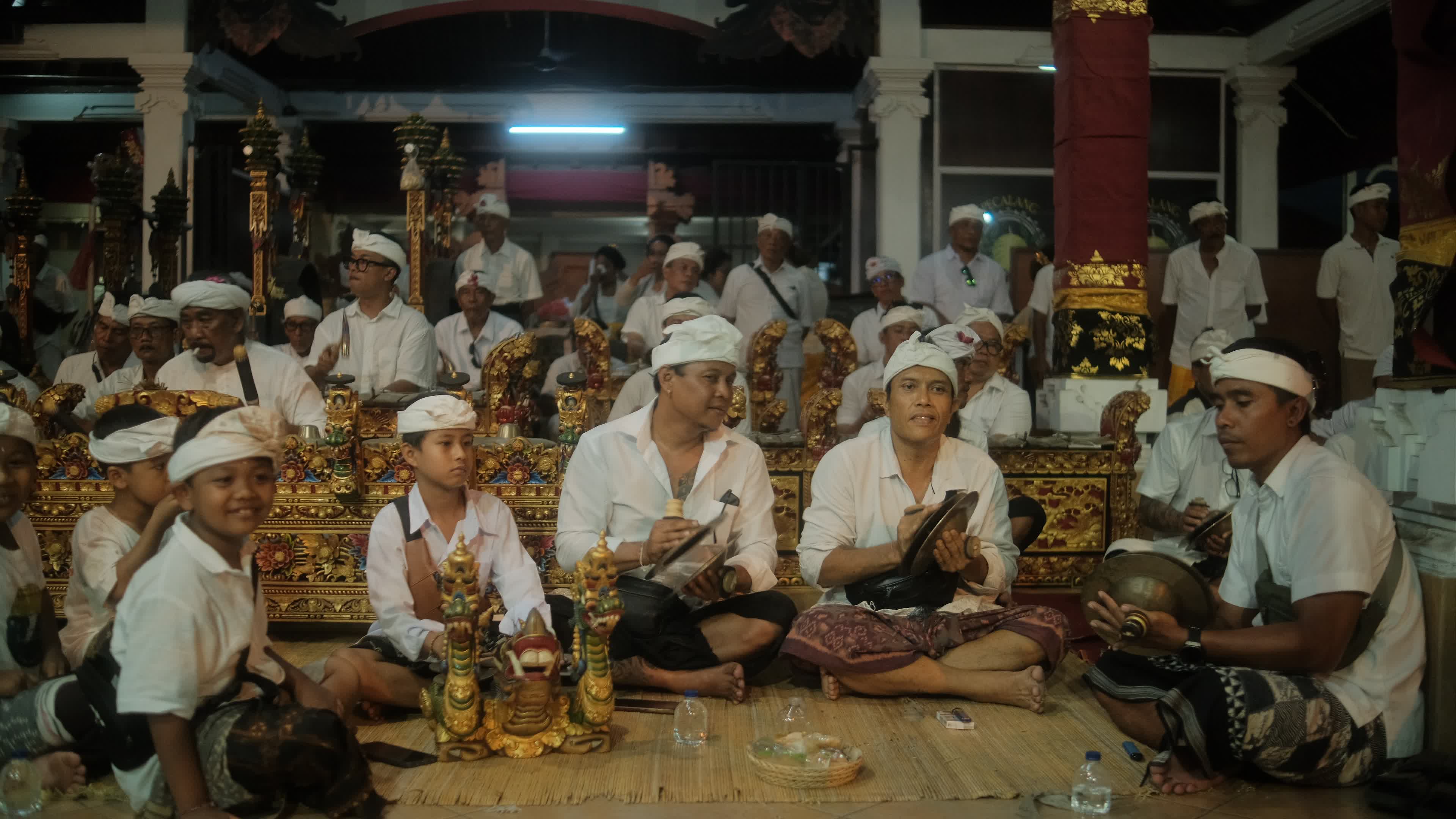 Melasti Ceremony Before Nyepi Day For Hindus On The Island Of Bali, Indonesia.