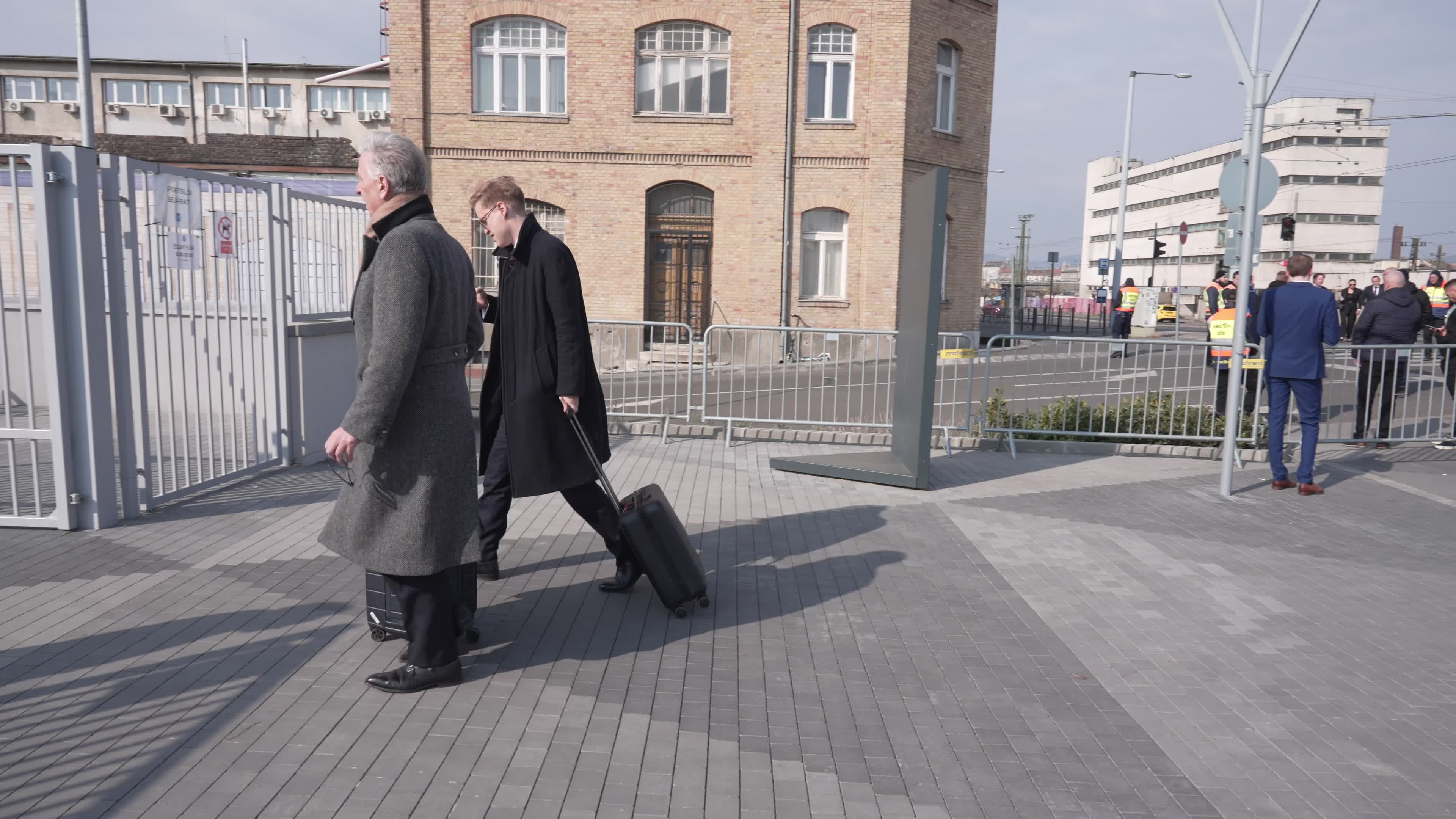 Attendees and VIPs arrive at CPAC in Budapest
