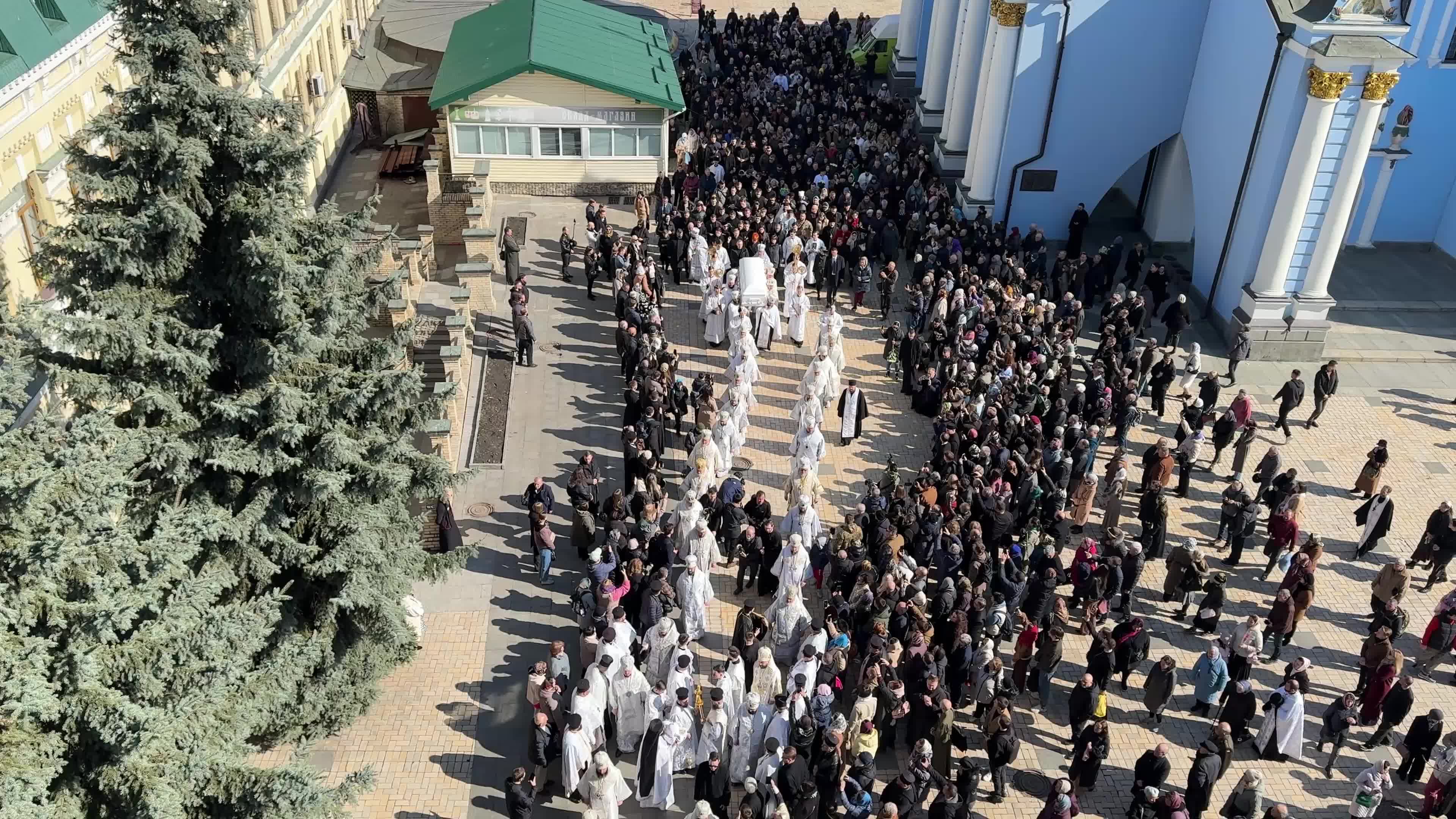 Funeral ceremony of Honorary Patriarch of the Orthodox Church of Ukraine Filaret in Kyiv, Ukraine