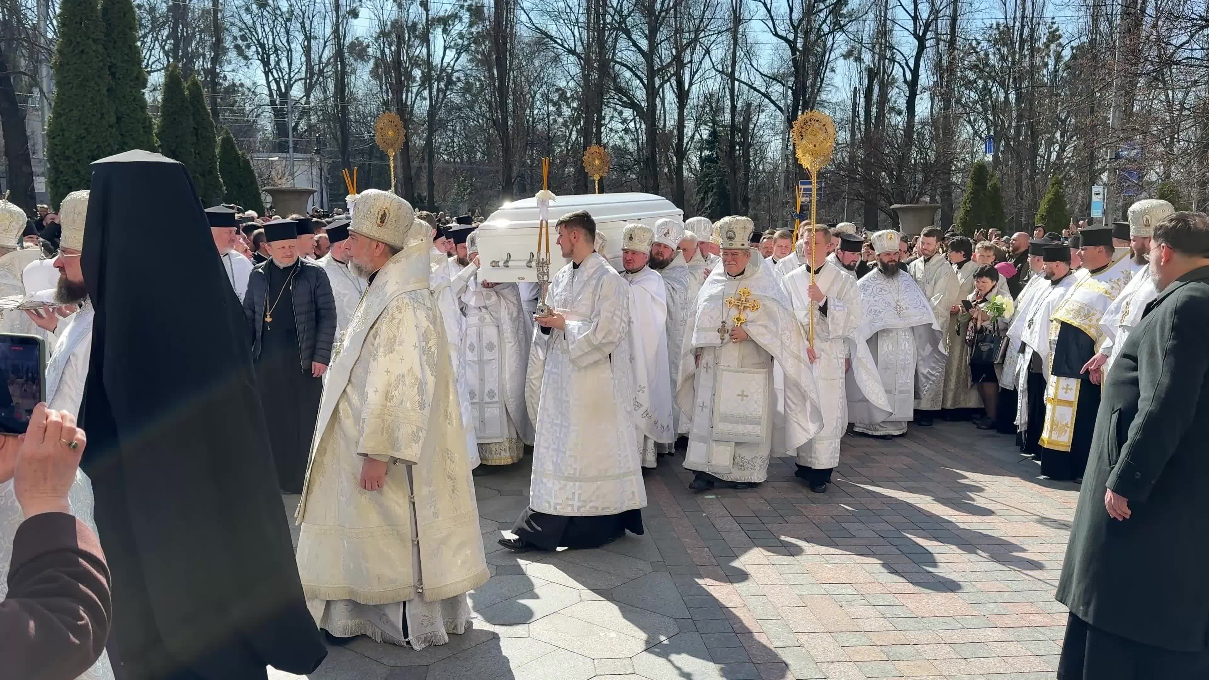 Funeral ceremony of Honorary Patriarch of the Orthodox Church of Ukraine Filaret in Kyiv, Ukraine
