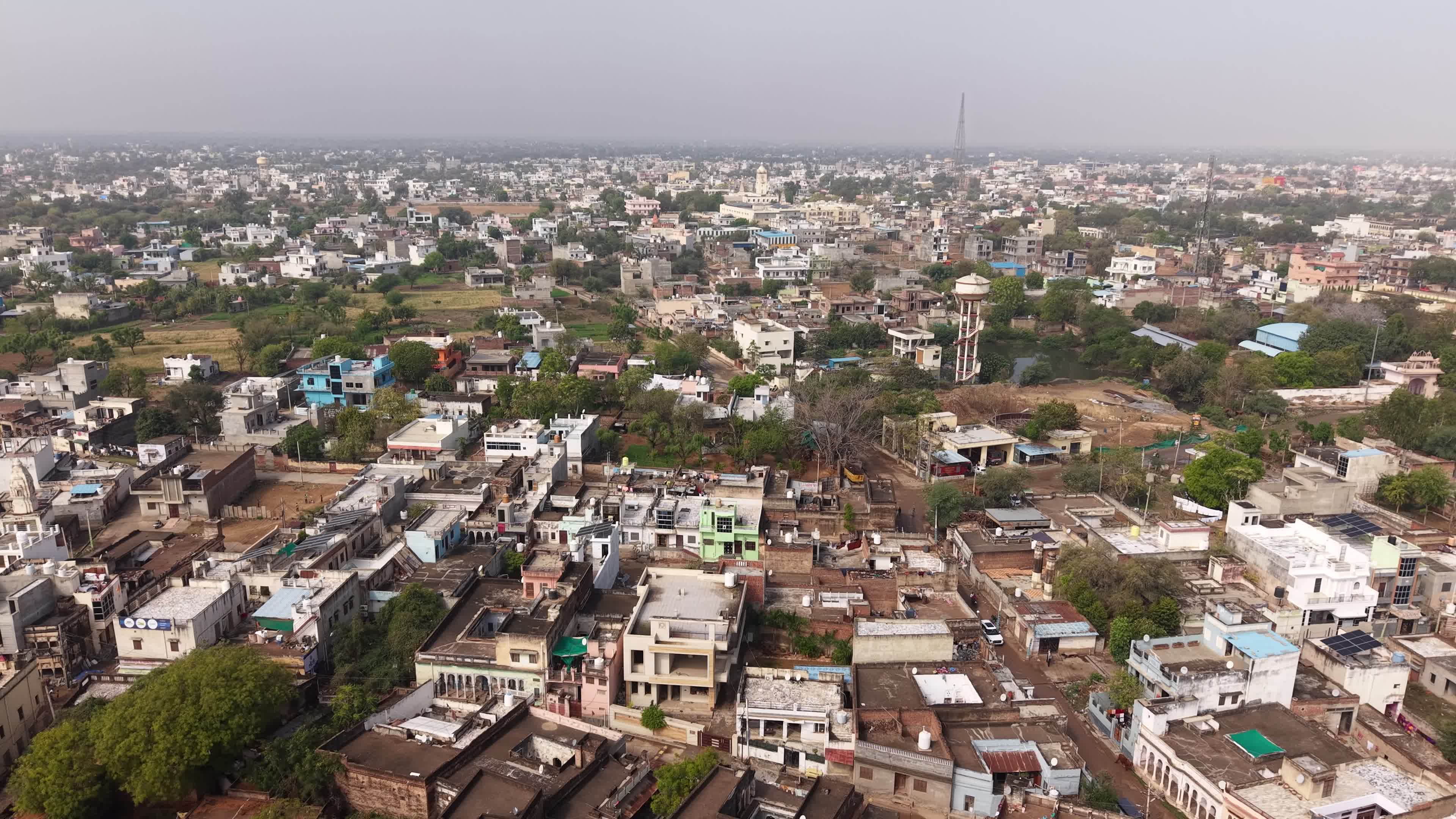 An aerial view of Nawalgarh
