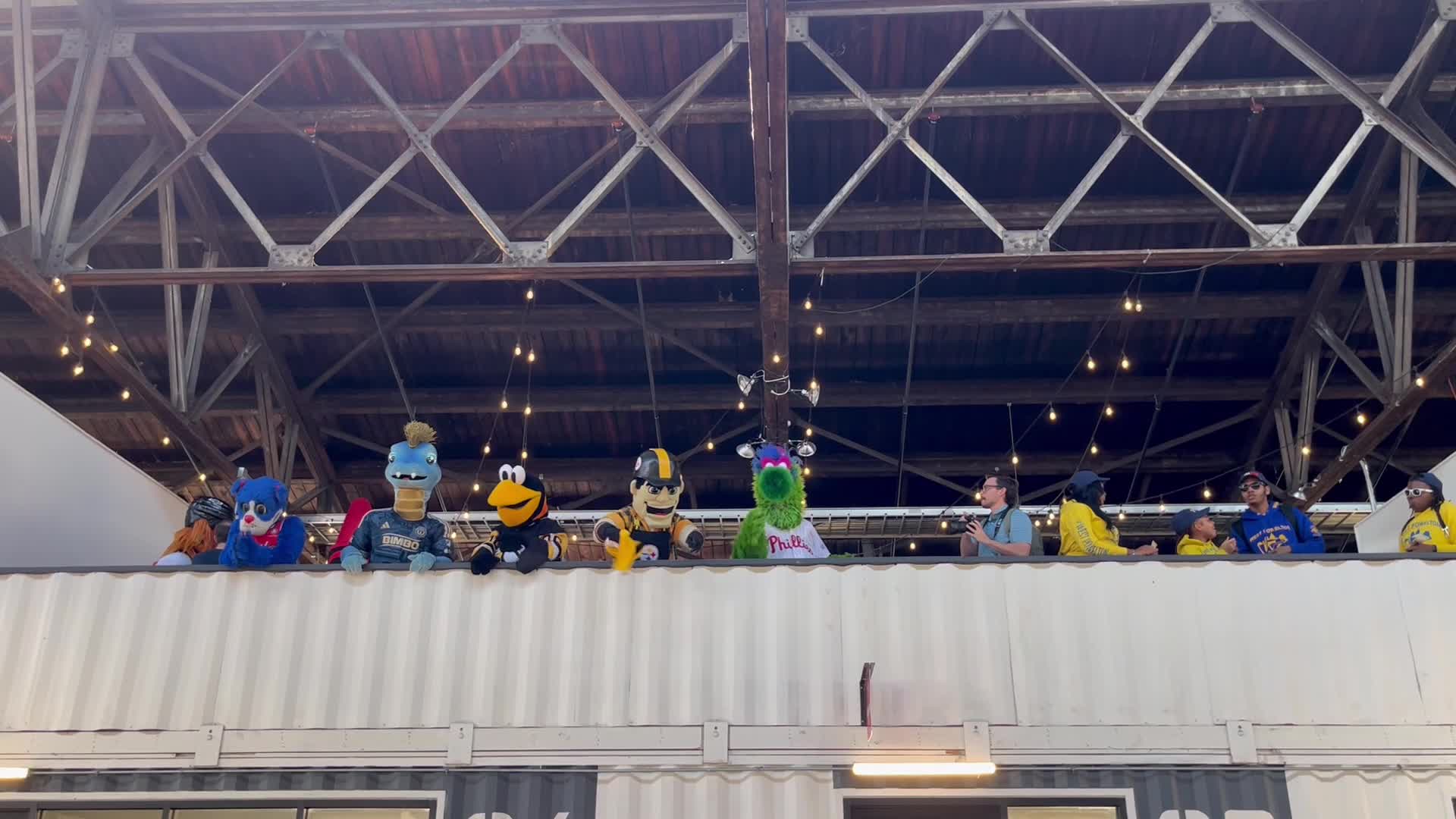Pennsylvania Mascots at 2026 Pep Rally in Philadelphia