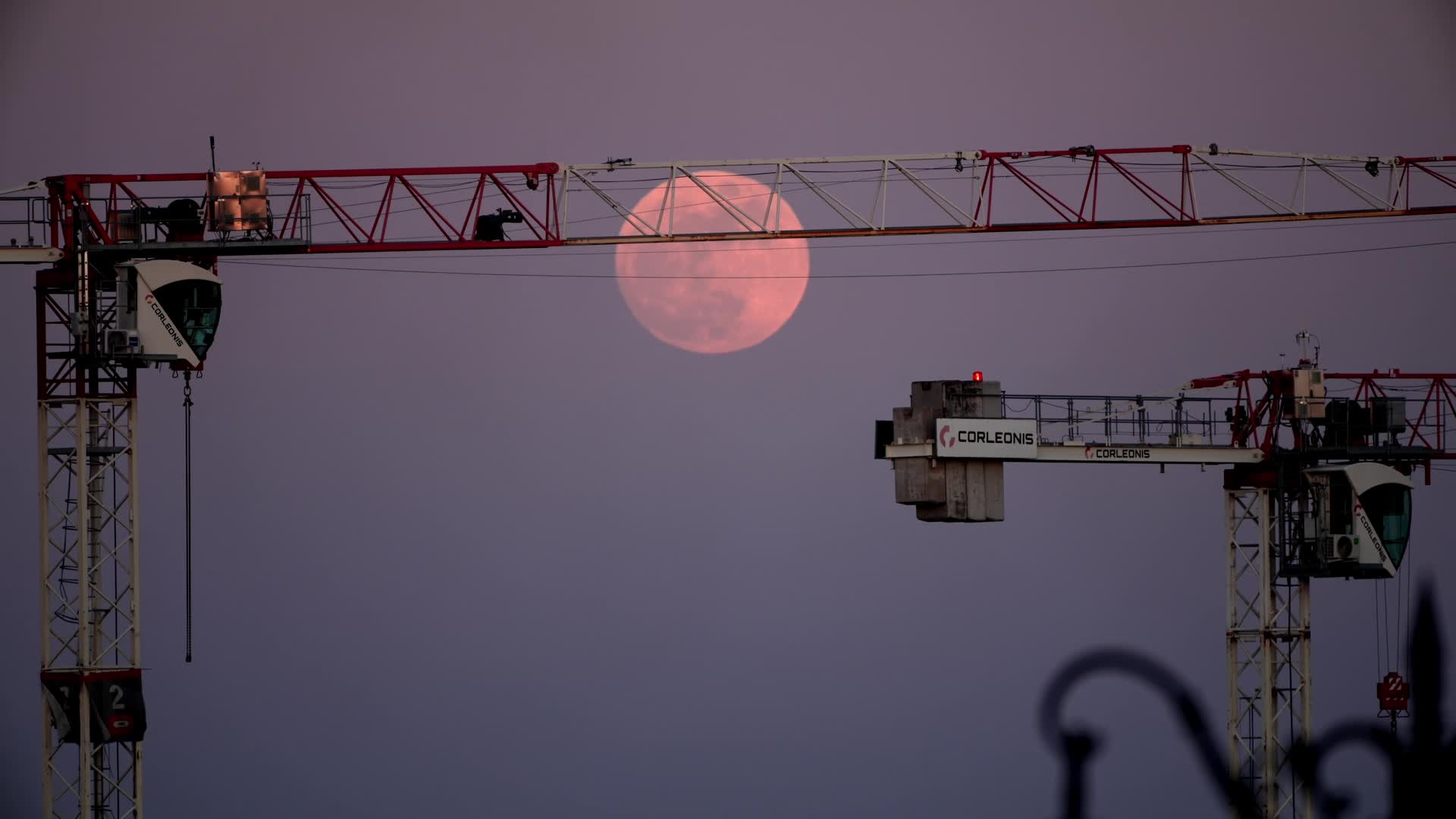 Full moon in Warsaw