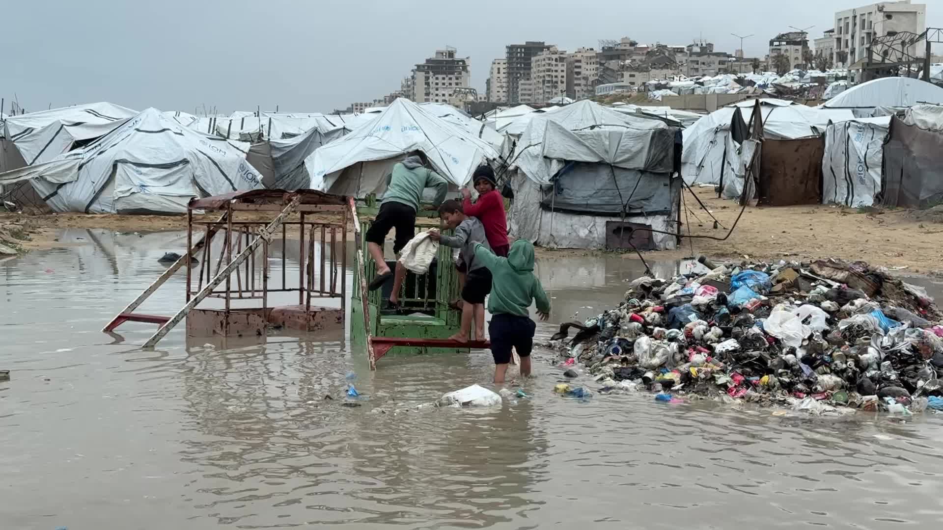 Rainy Day In Gaza, Palestine