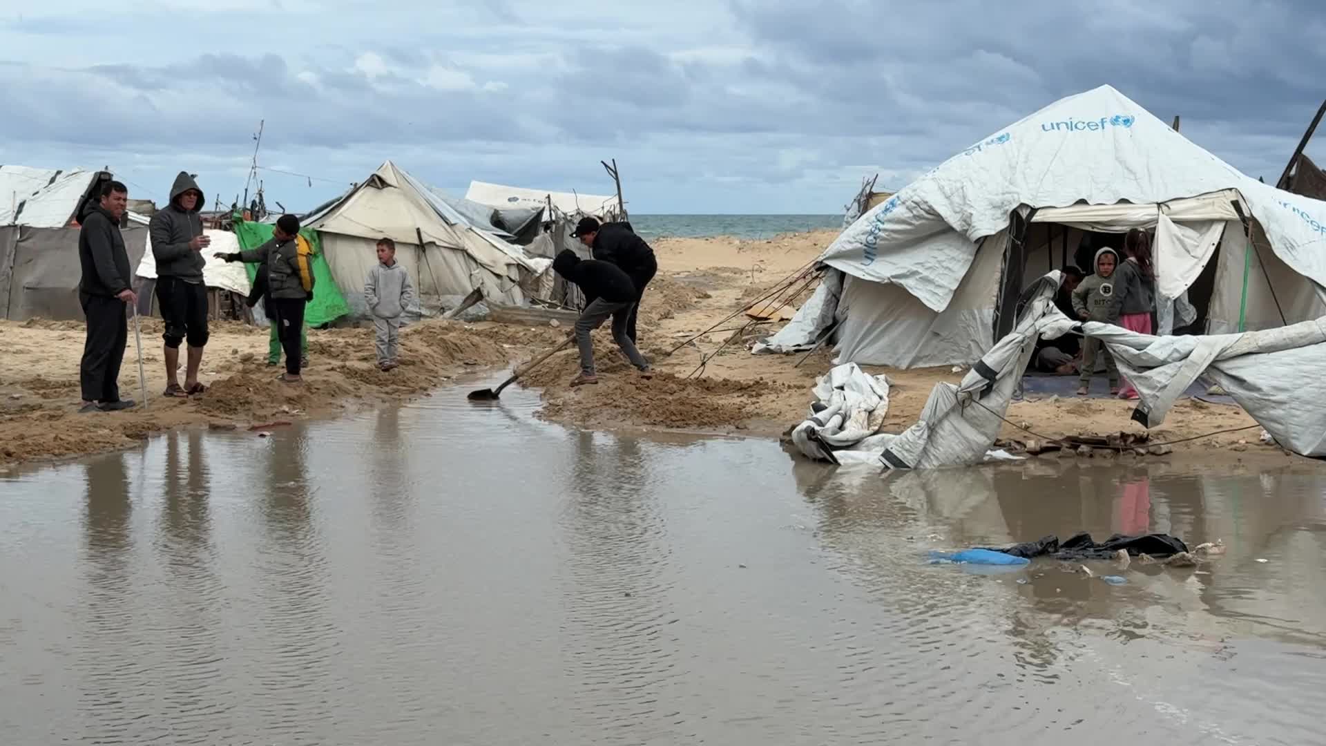 Rainy Day In Gaza, Palestine