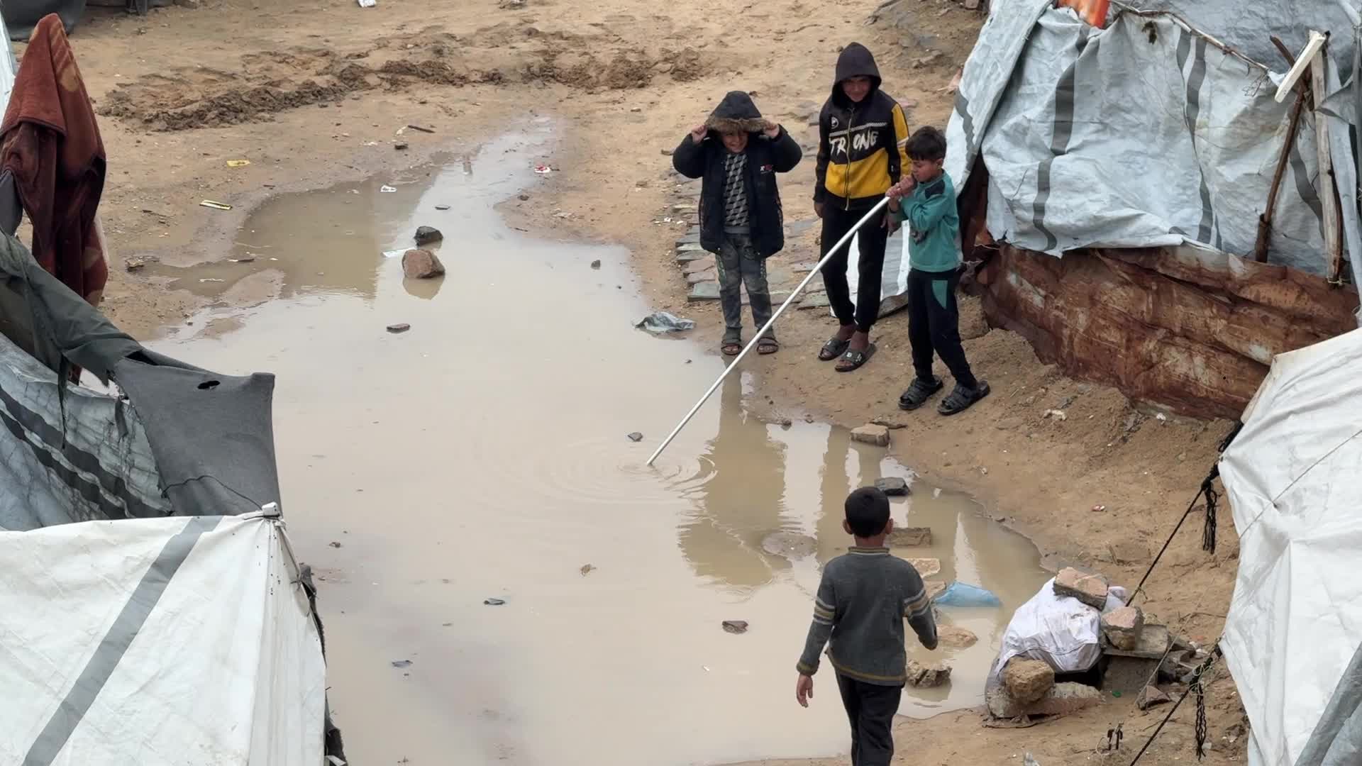 Rainy Day In Gaza, Palestine
