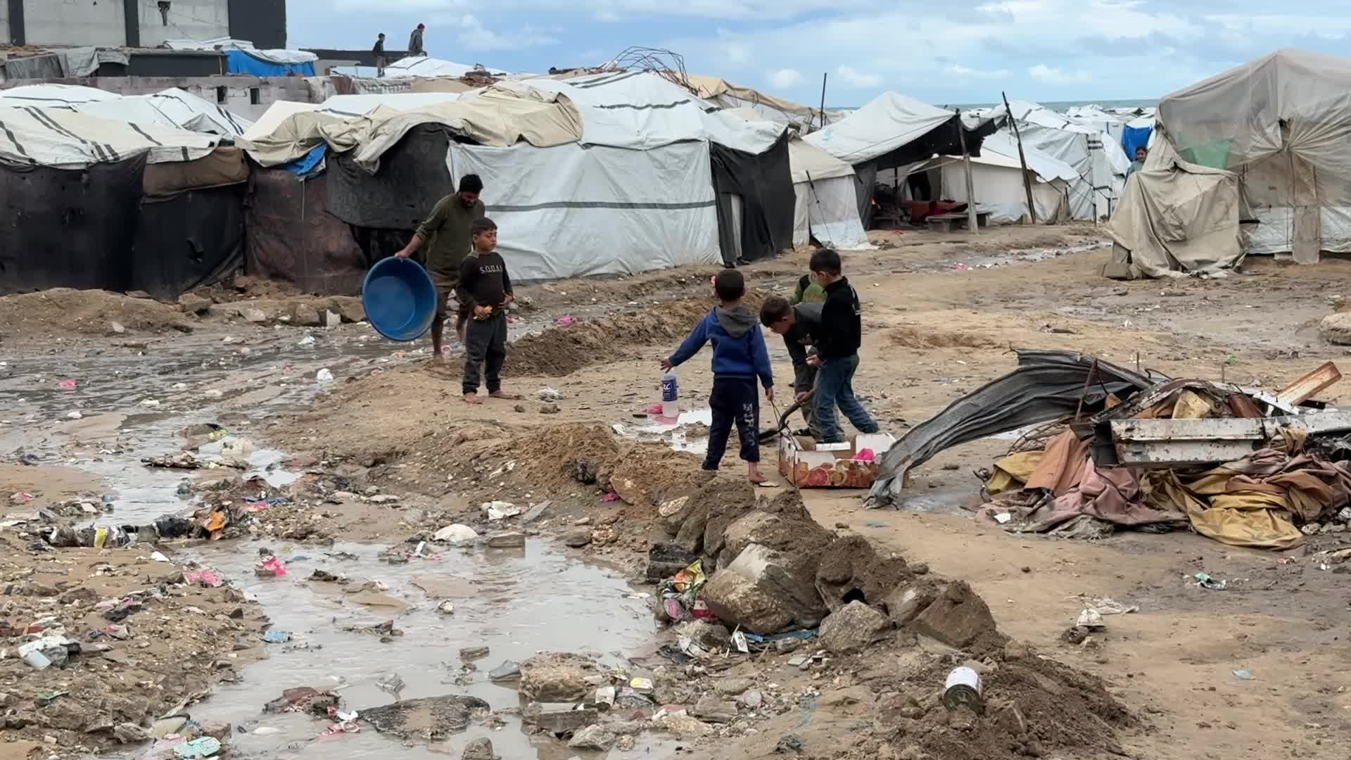 Rainy Day In Gaza, Palestine