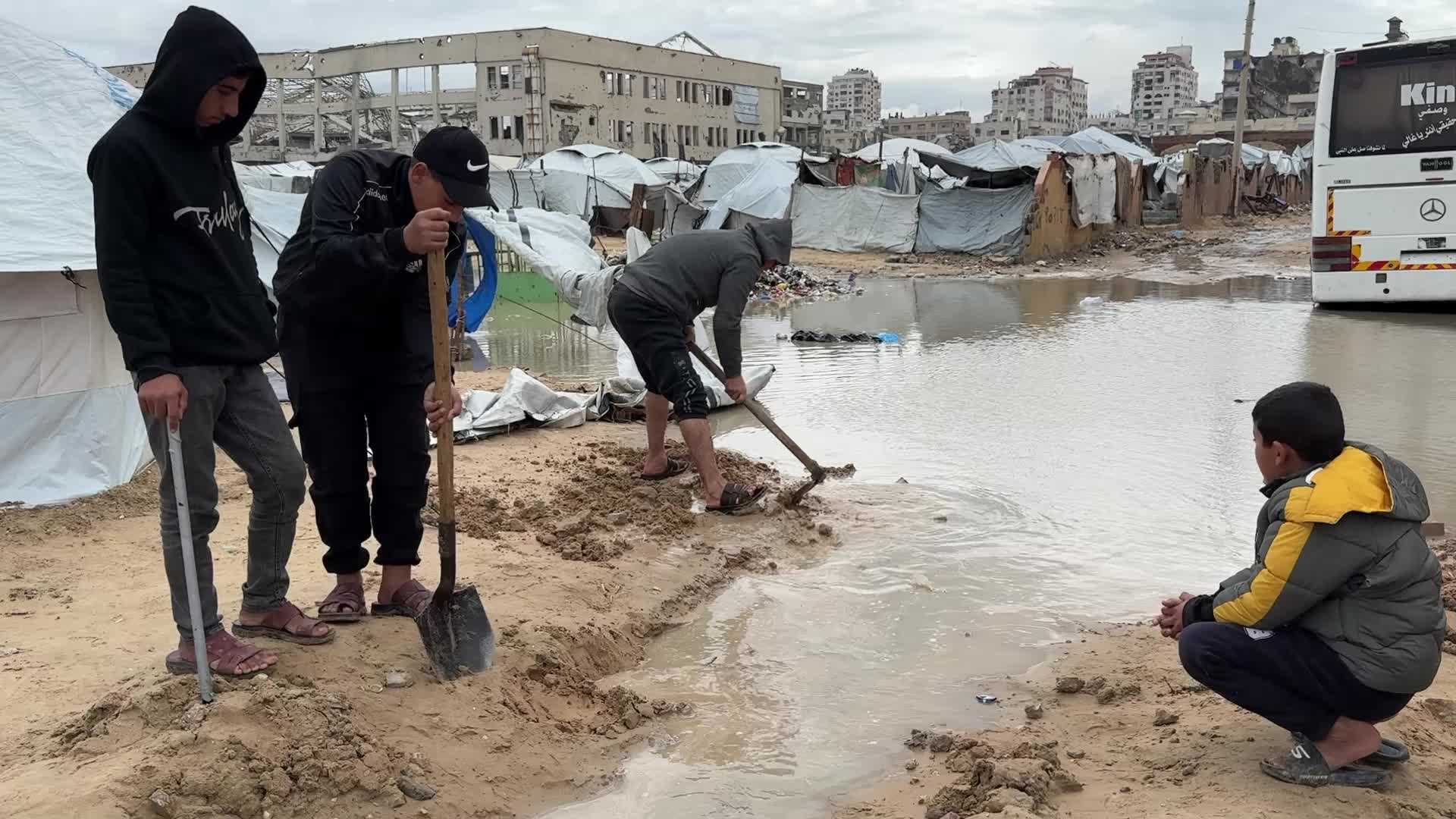 Rainy Day In Gaza, Palestine