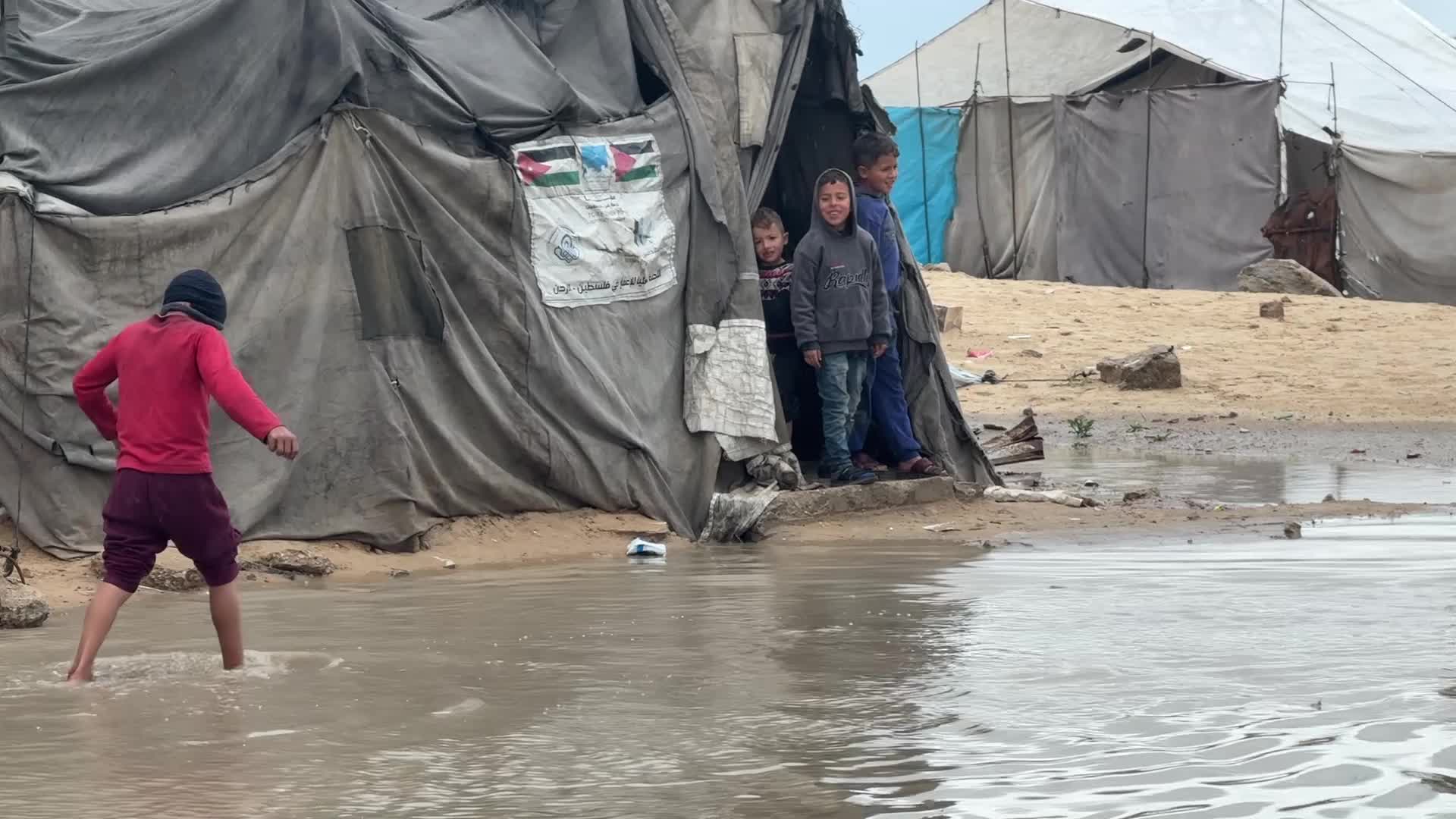 Rainy Day In Gaza, Palestine